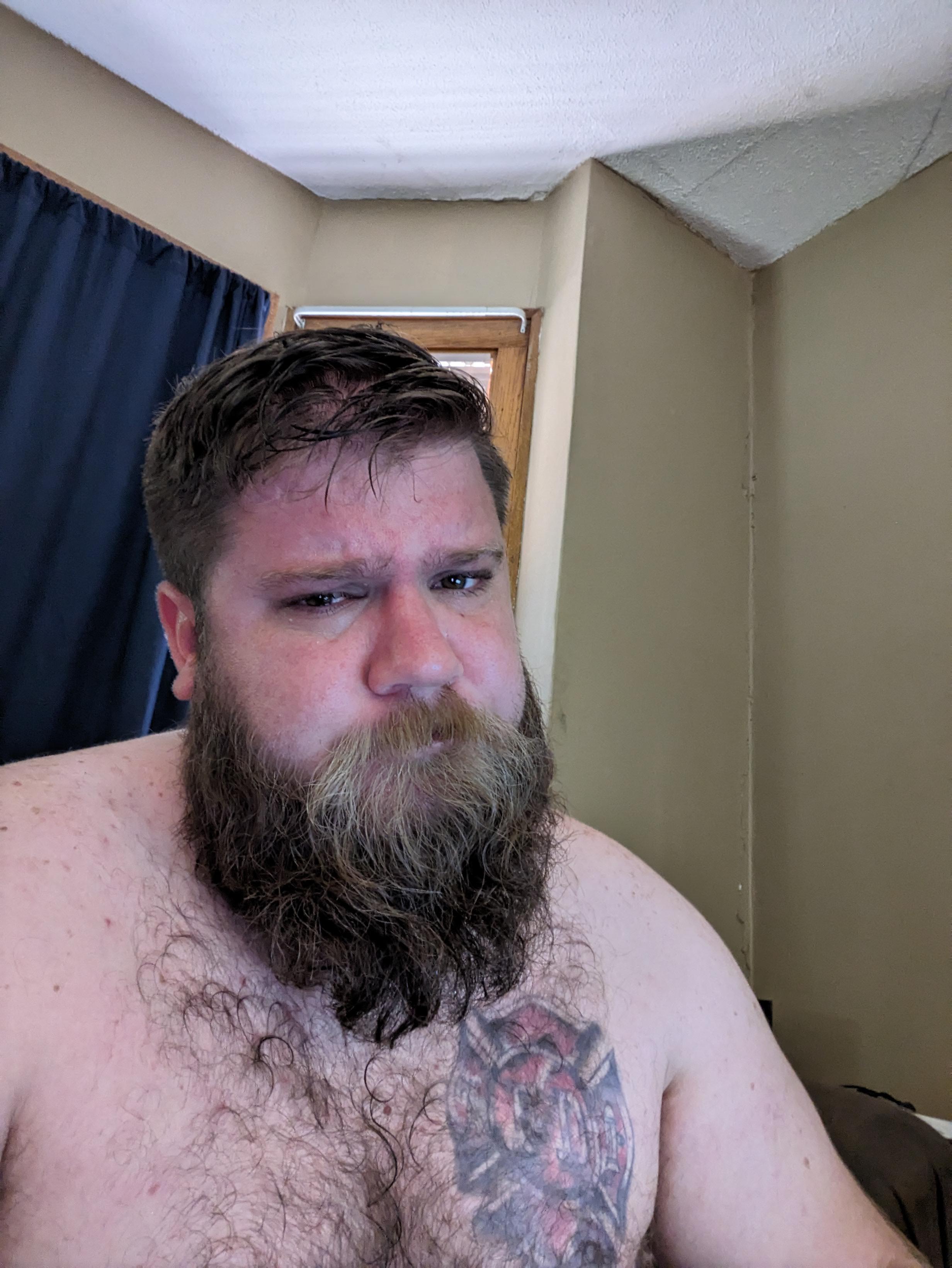 Fresh out the shower. Let's get dirty again : HairyBearMen