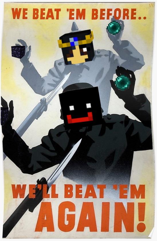 Propaganda Made for Civcraft, a Minecraft Server