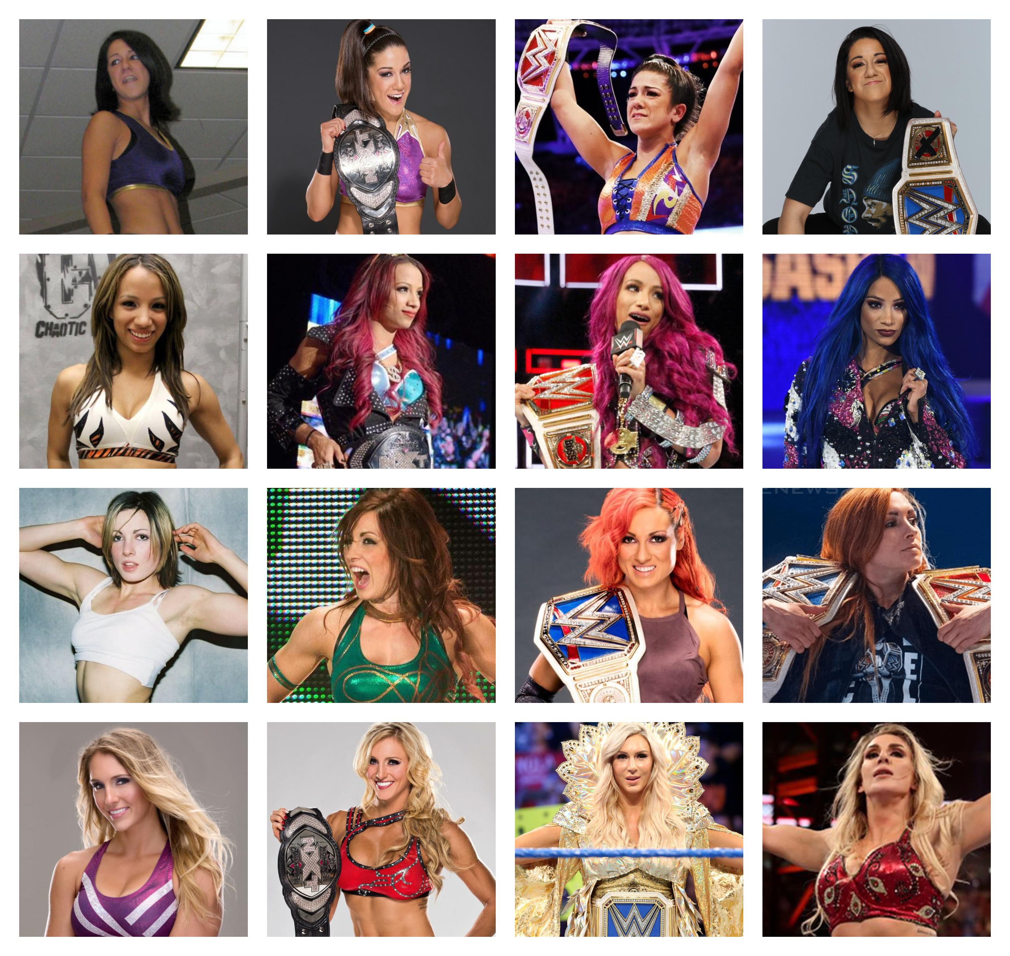 The Four Horsewomen Through The Years SquaredCircle