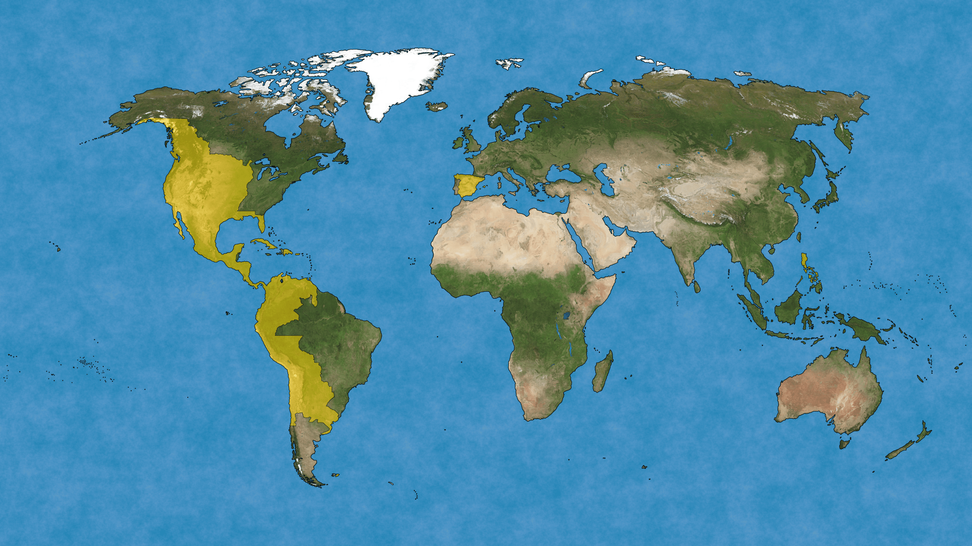 Spanish empire at it's peak (1789) r/MapPorn