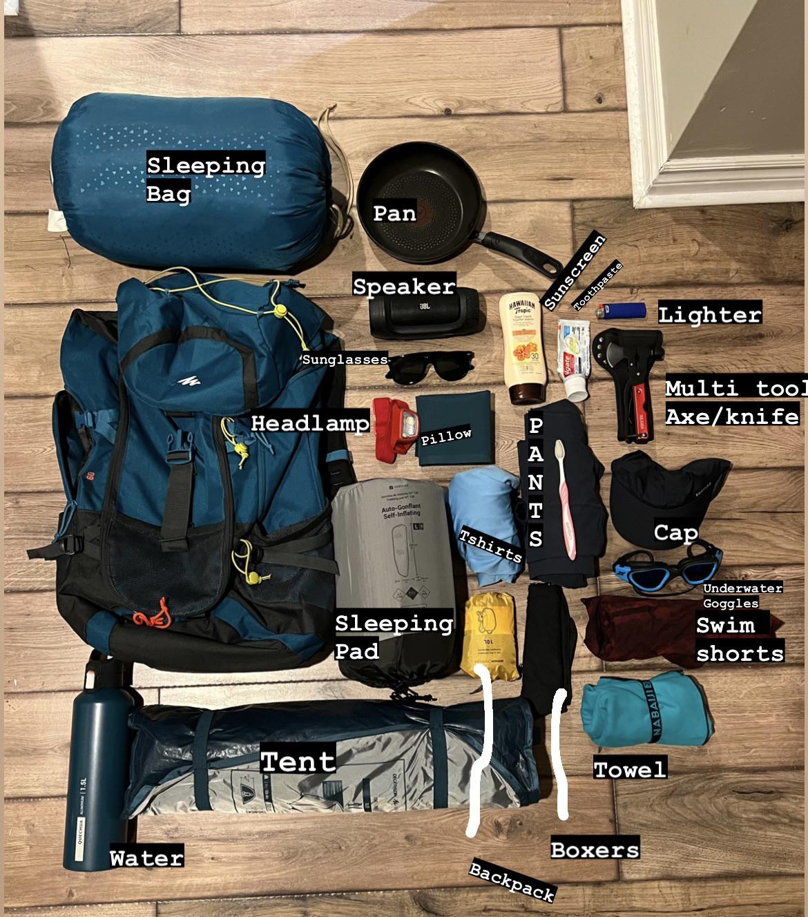 Gear for three day two night camping trip. Any tips? r/backpacking
