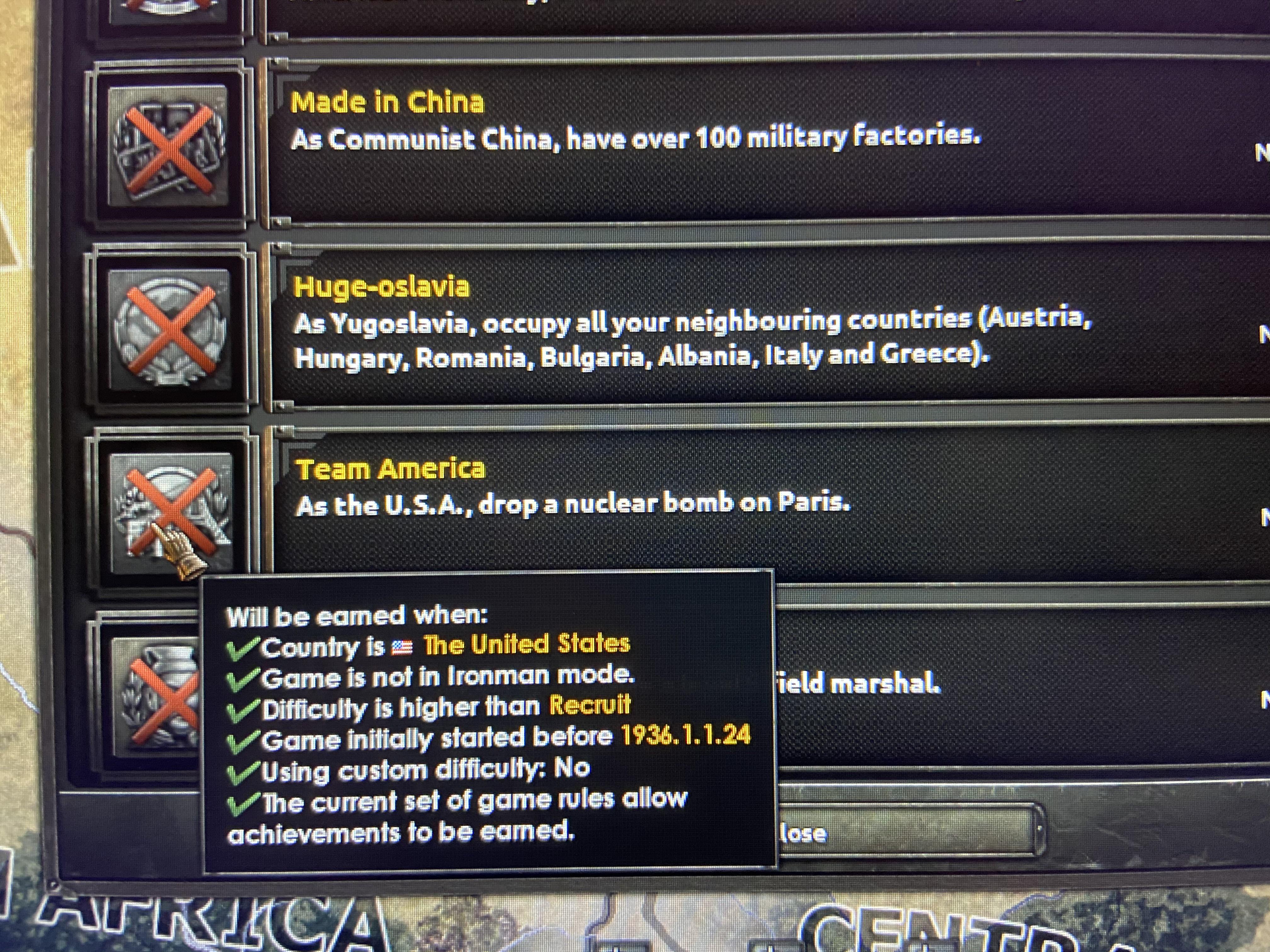 Why can I not unlock this achievement? r/hoi4