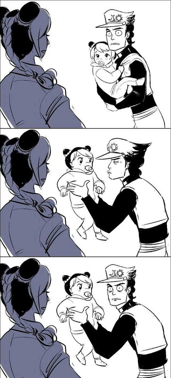 Jotaro and Jolyne in eyes of heaven r/TwoBestFriendsPlay