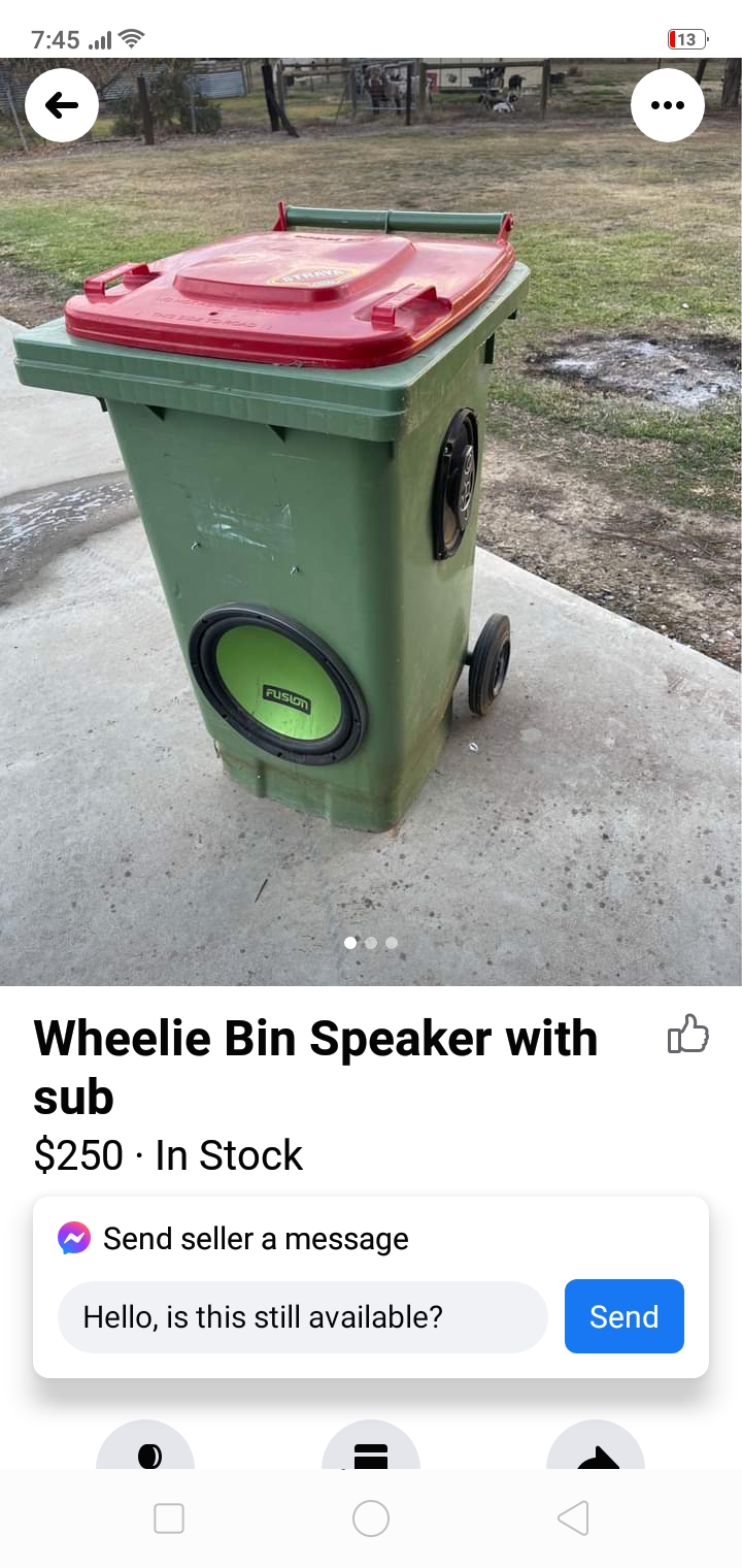 Where you wheelie bin r/CrackheadCraigslist