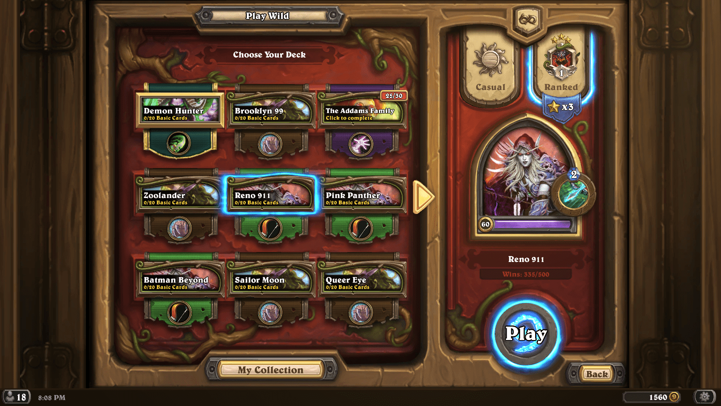 0/20 Basic Cards error on all decks? Bug since completing the Demon