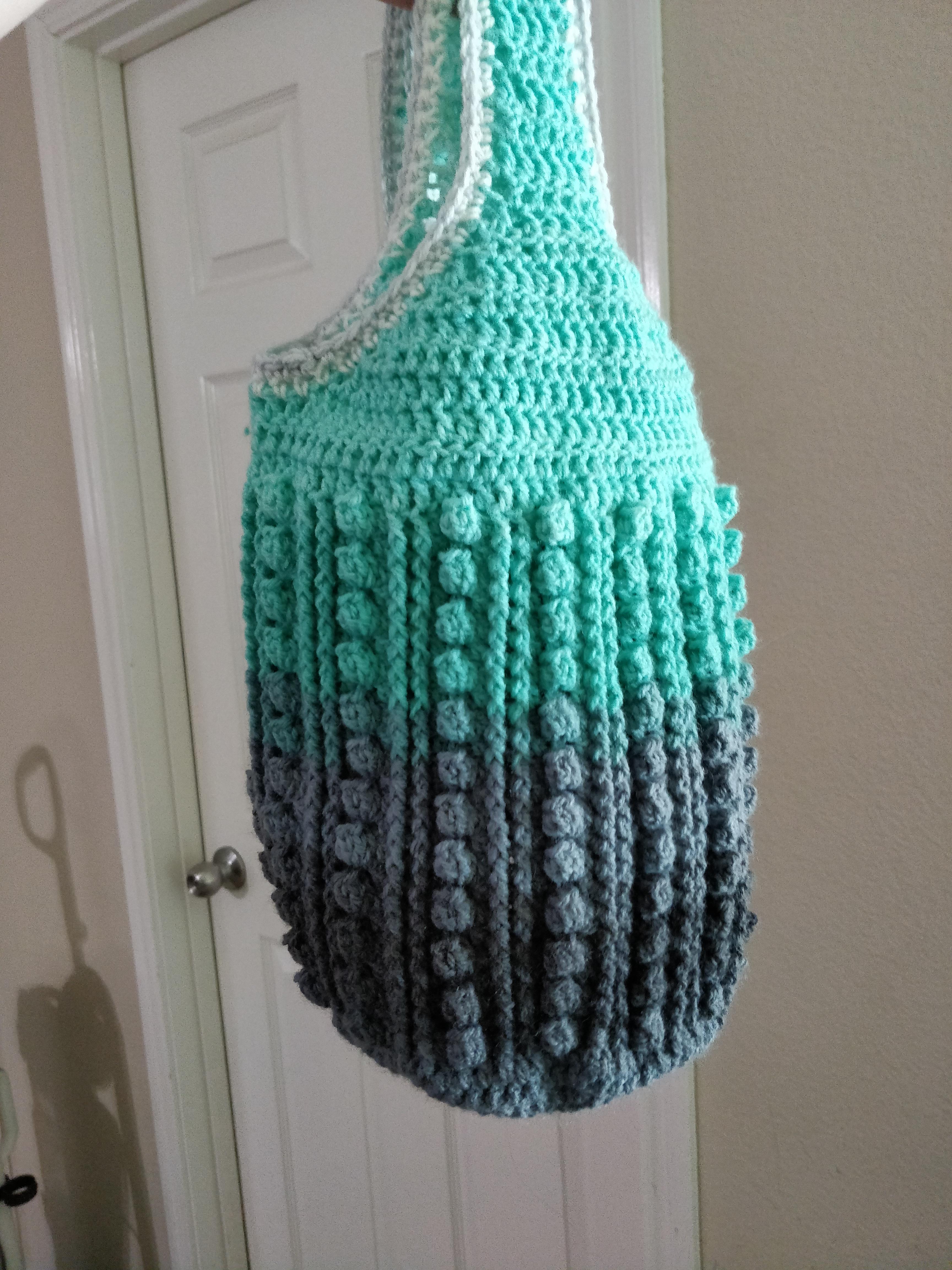 Thank you u/Clara_Voyant for the Sea Urchin bag pattern! r/crochet