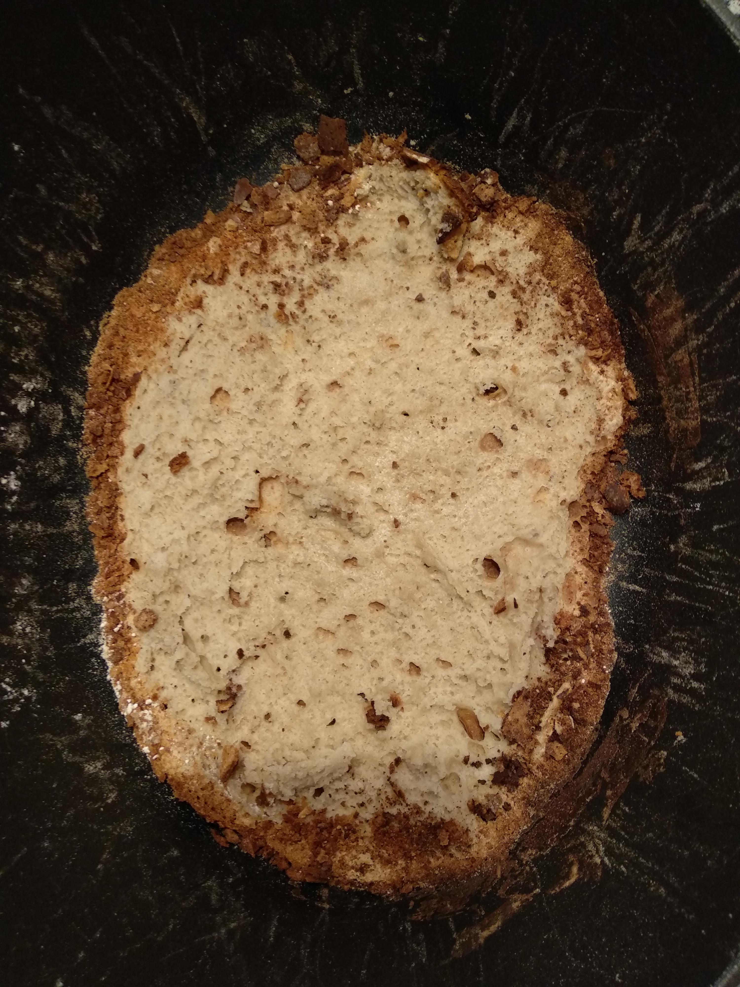 My first and last no knead bread stuck to the dutch oven for eternity