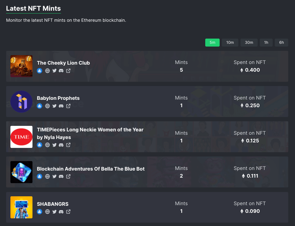 NFT Rankings View the latest NFT mints r/NFTExchange
