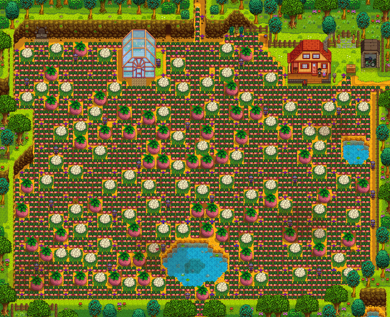 Planting crop at each tile part 2. to Capitalist Farm. I