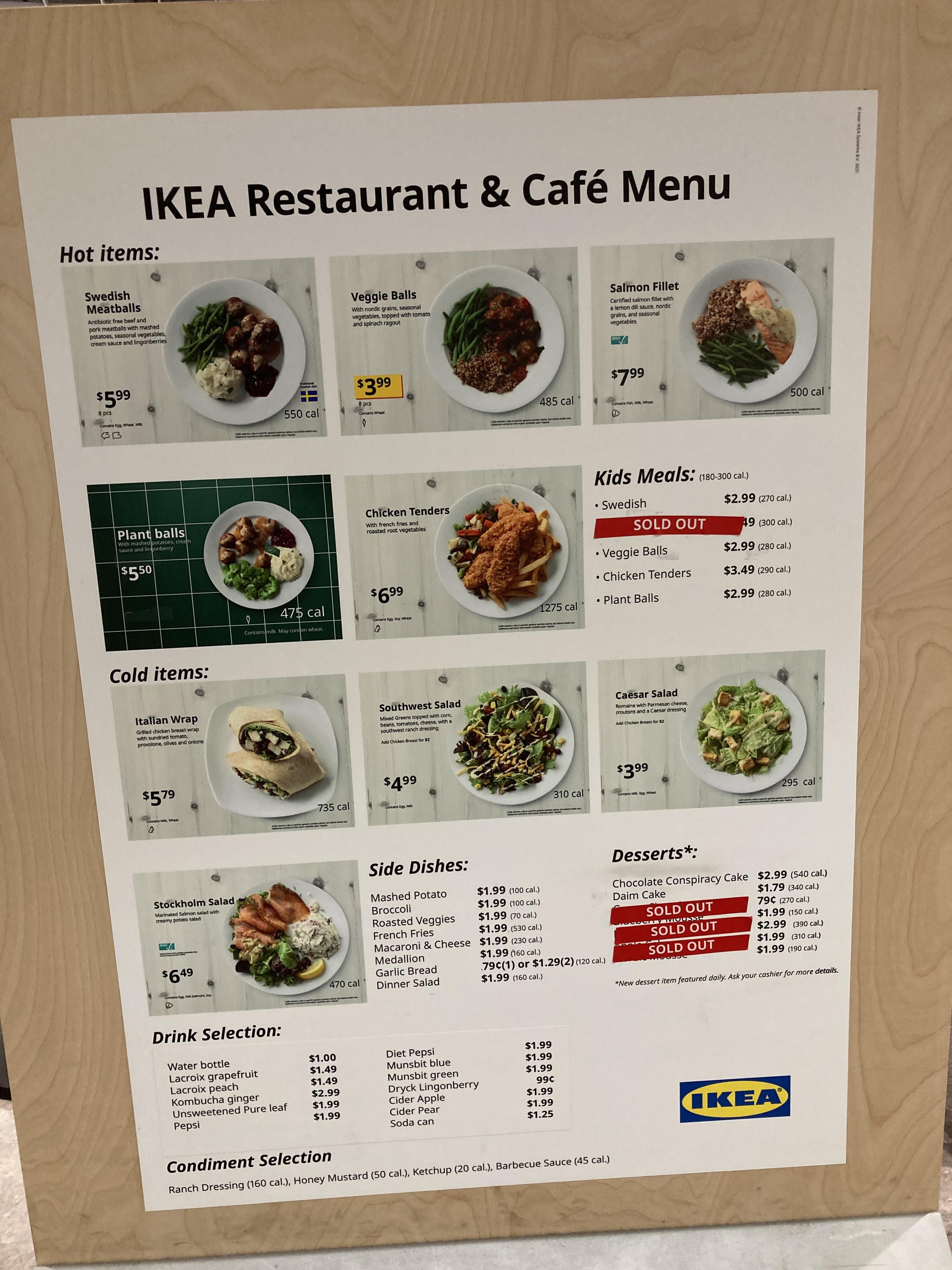 Current IKEA Restaurant Update Menu & More Southern California IKEA