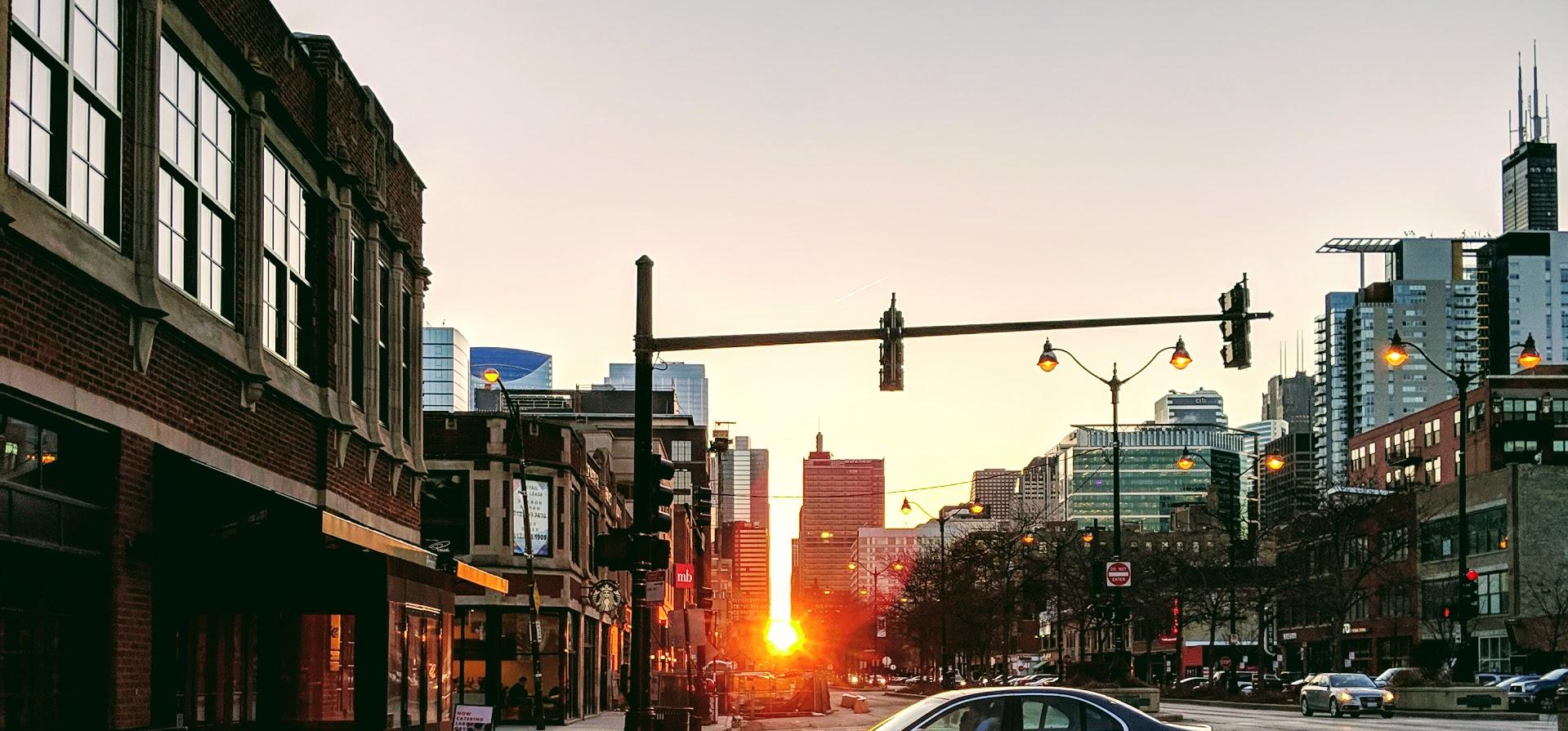 Chicagohenge from the near west side chicago