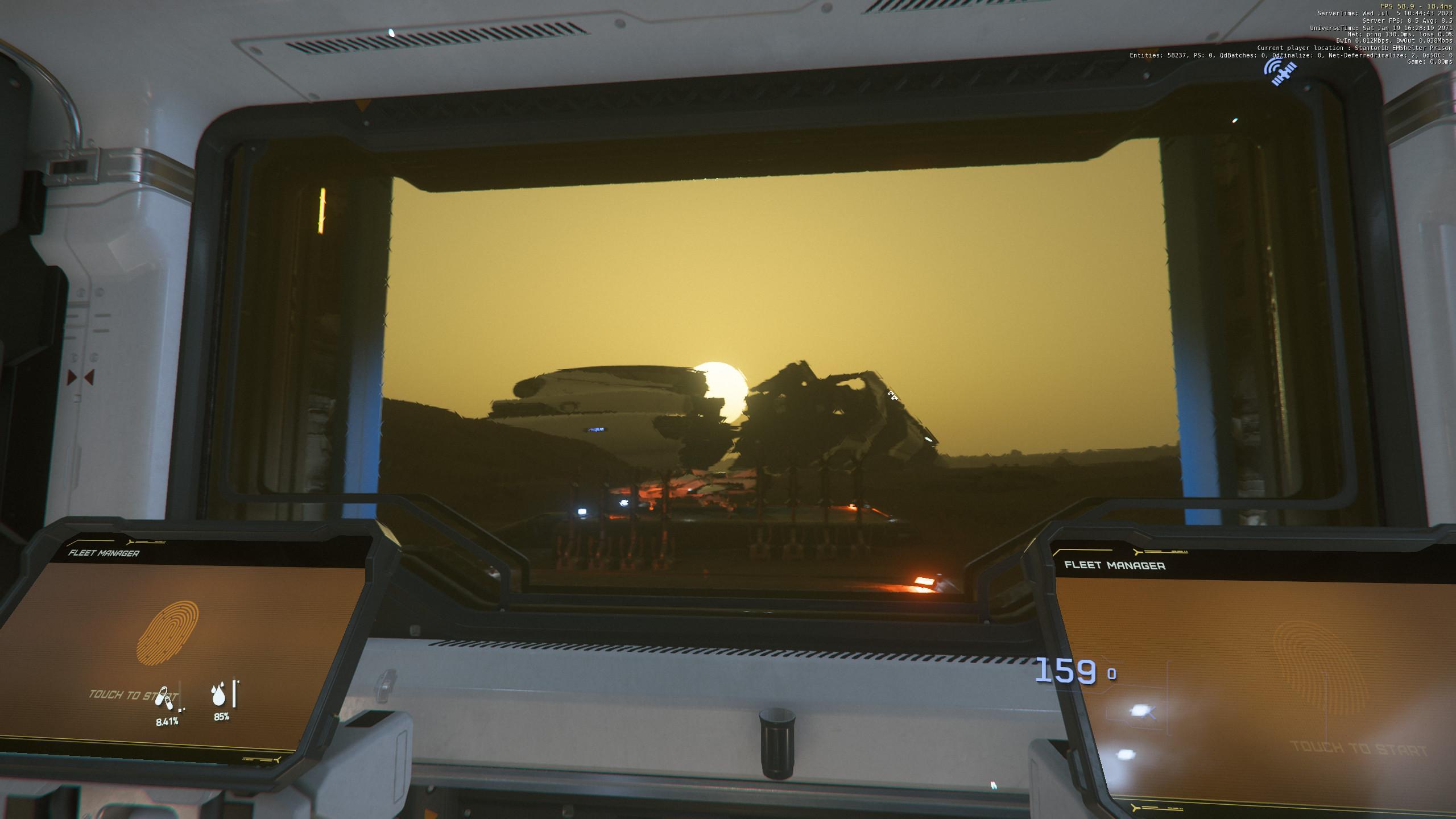 Somebody head bad morning at Barton Flats Aid Shelter r/starcitizen