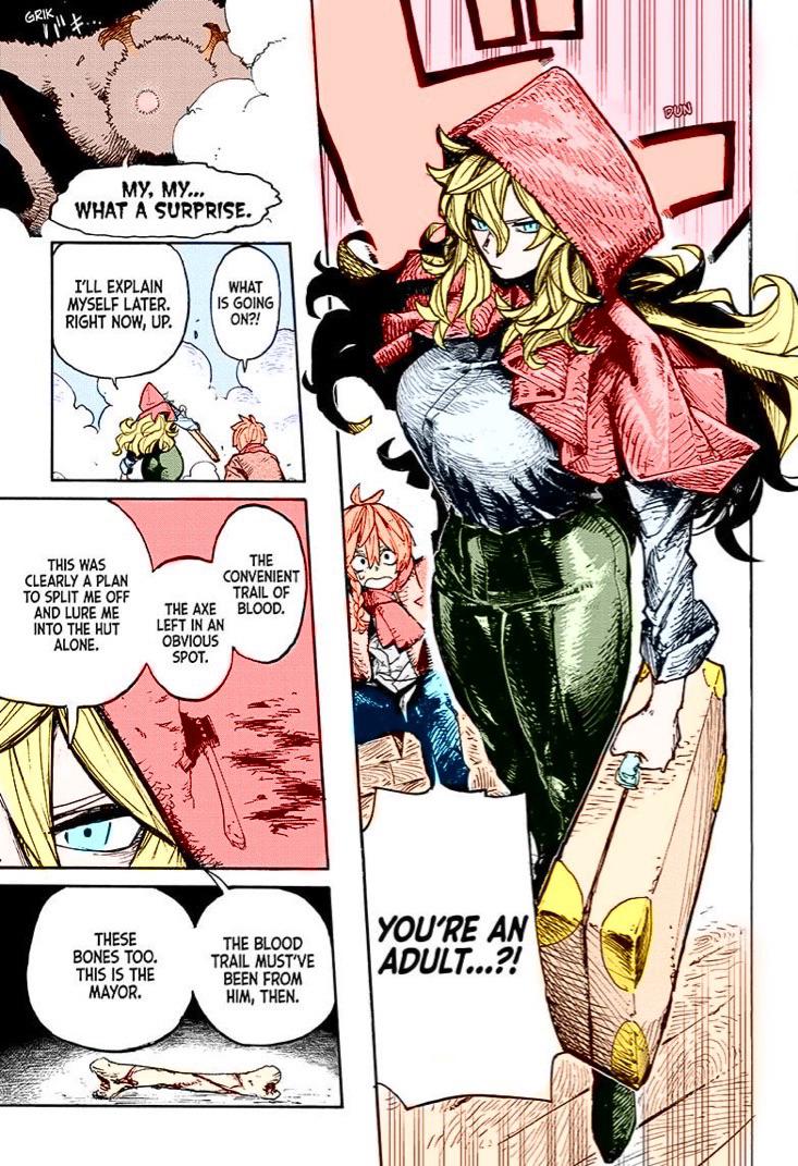 I colored a page from The Hunters Guild Red Hood manga