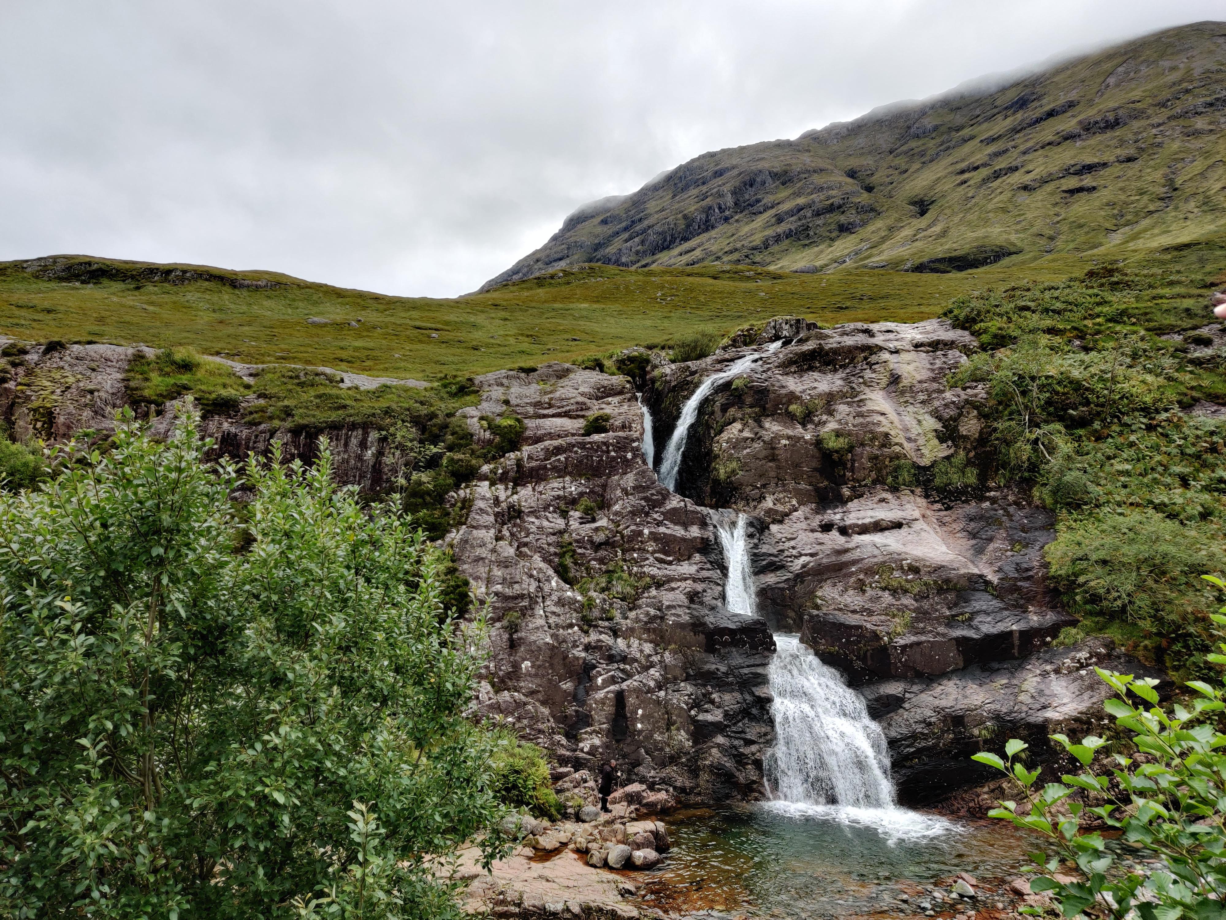 The meeting of the three waters in Glencoe today Scotland