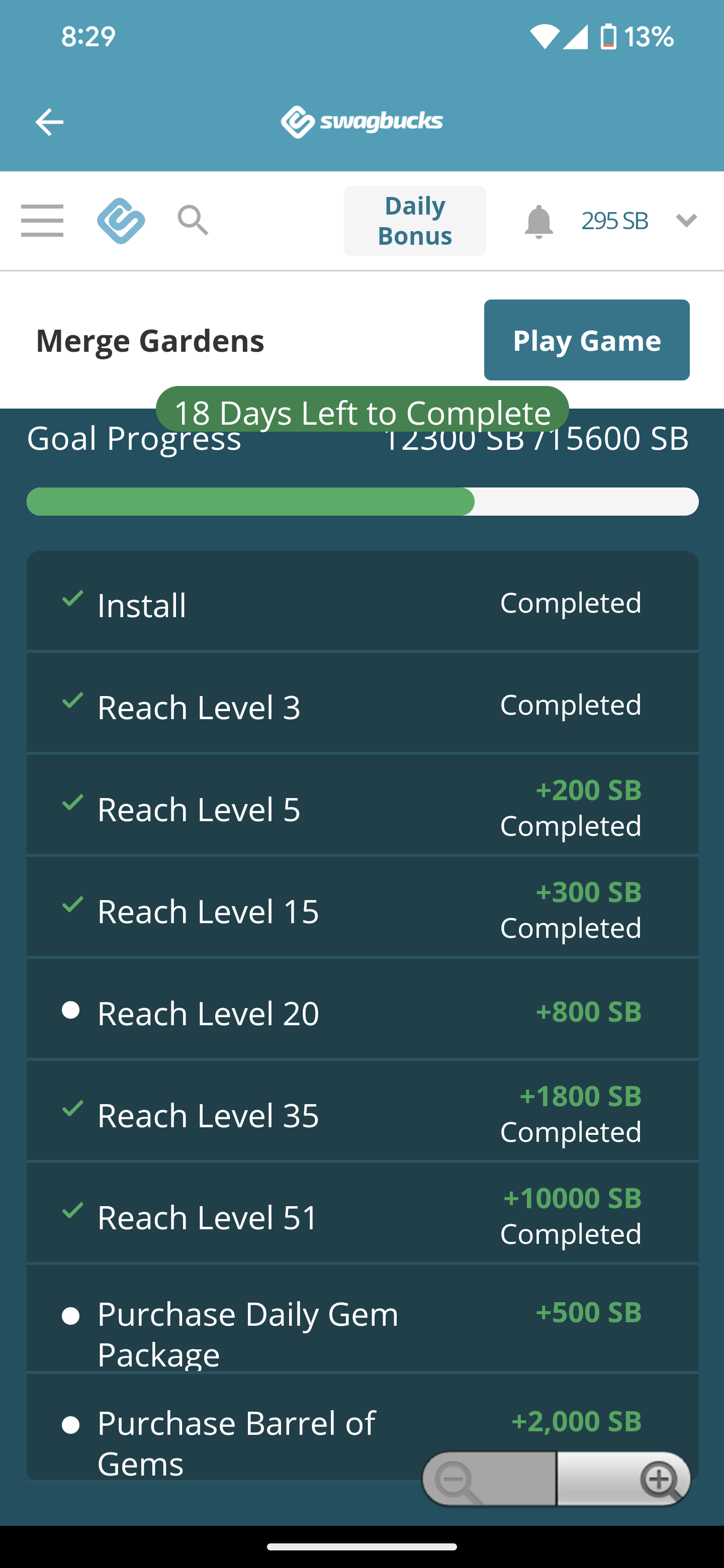 Tips for Merge Gardens r/SwagBucks