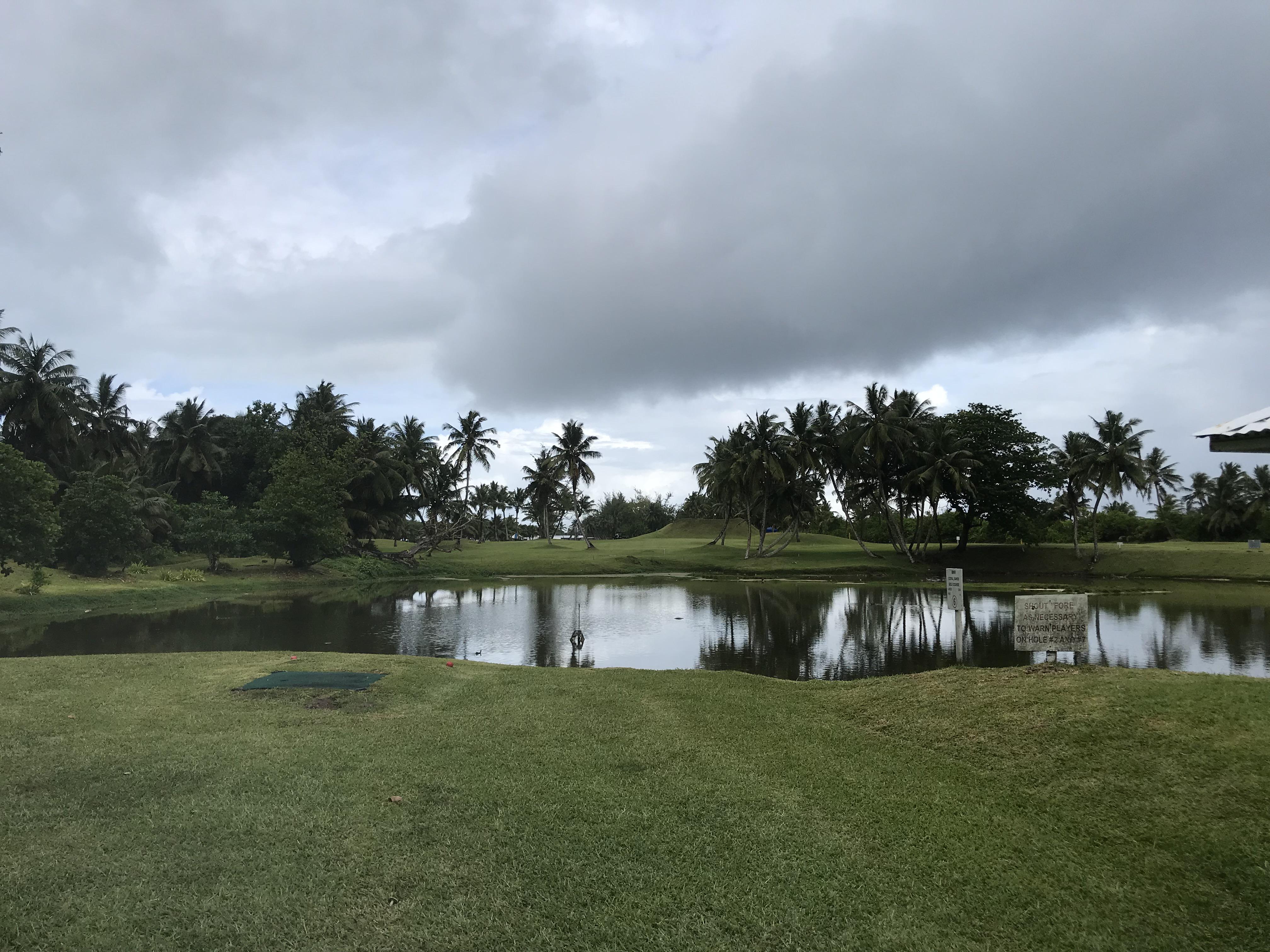 Par 4 on Diego Garcia. Crabgrass fairways and concrete greens! r/golf