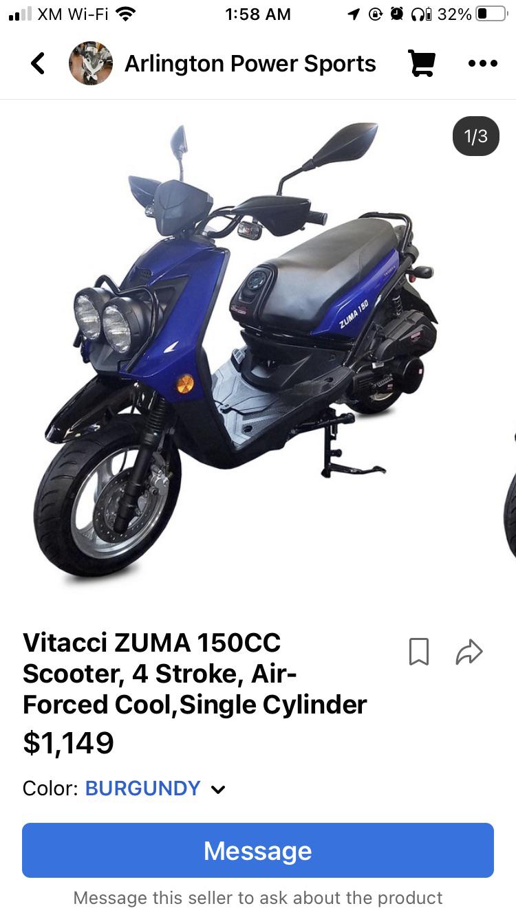 Off the topic of Zuma’s. r/scooters