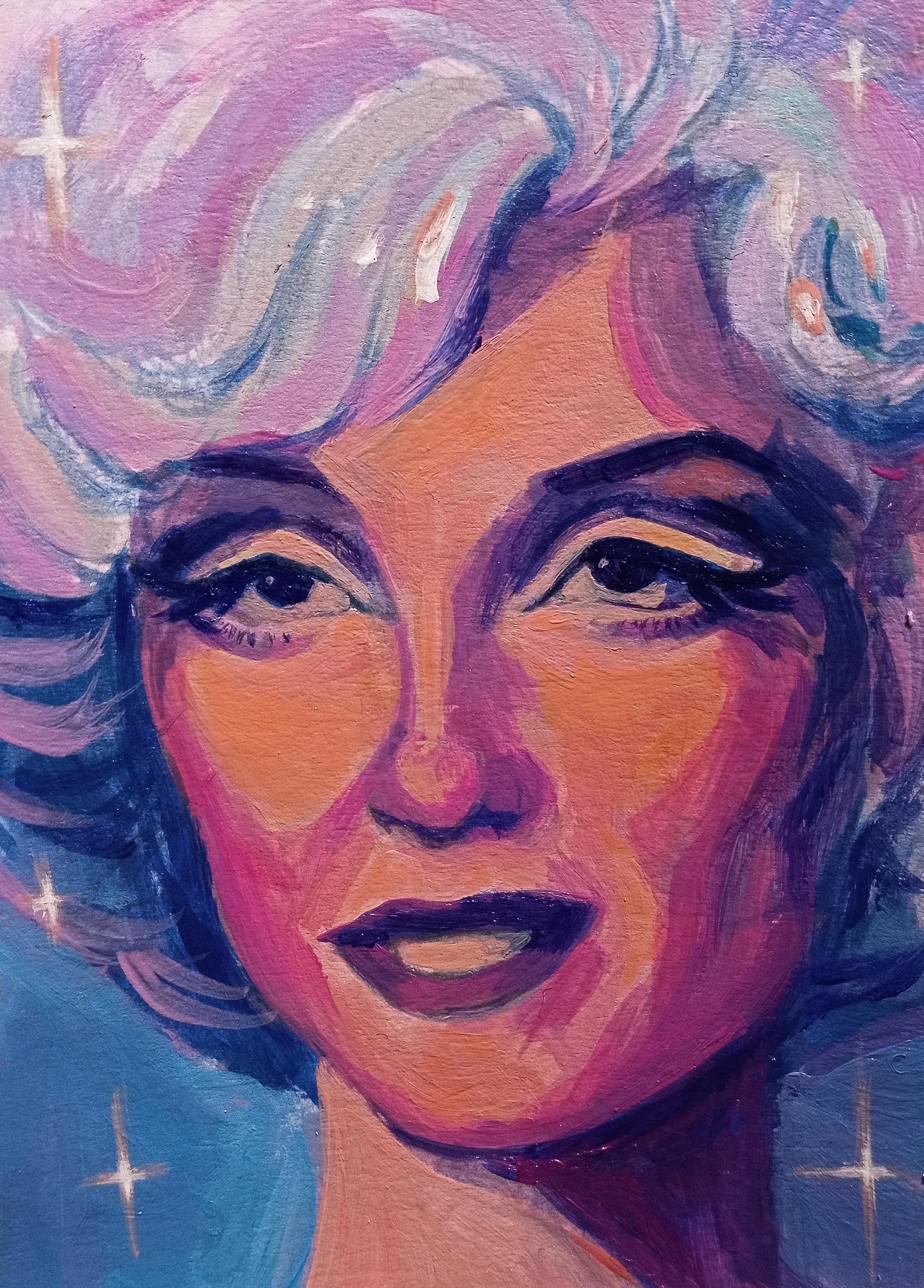 31/100 Heads Challenge Acrylic on Bristol Paper 2.5x.3.5in r/Portraitart