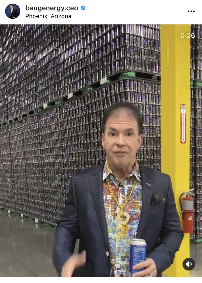 The CEO of Bang Energy was recently confronted outside the Shops at the