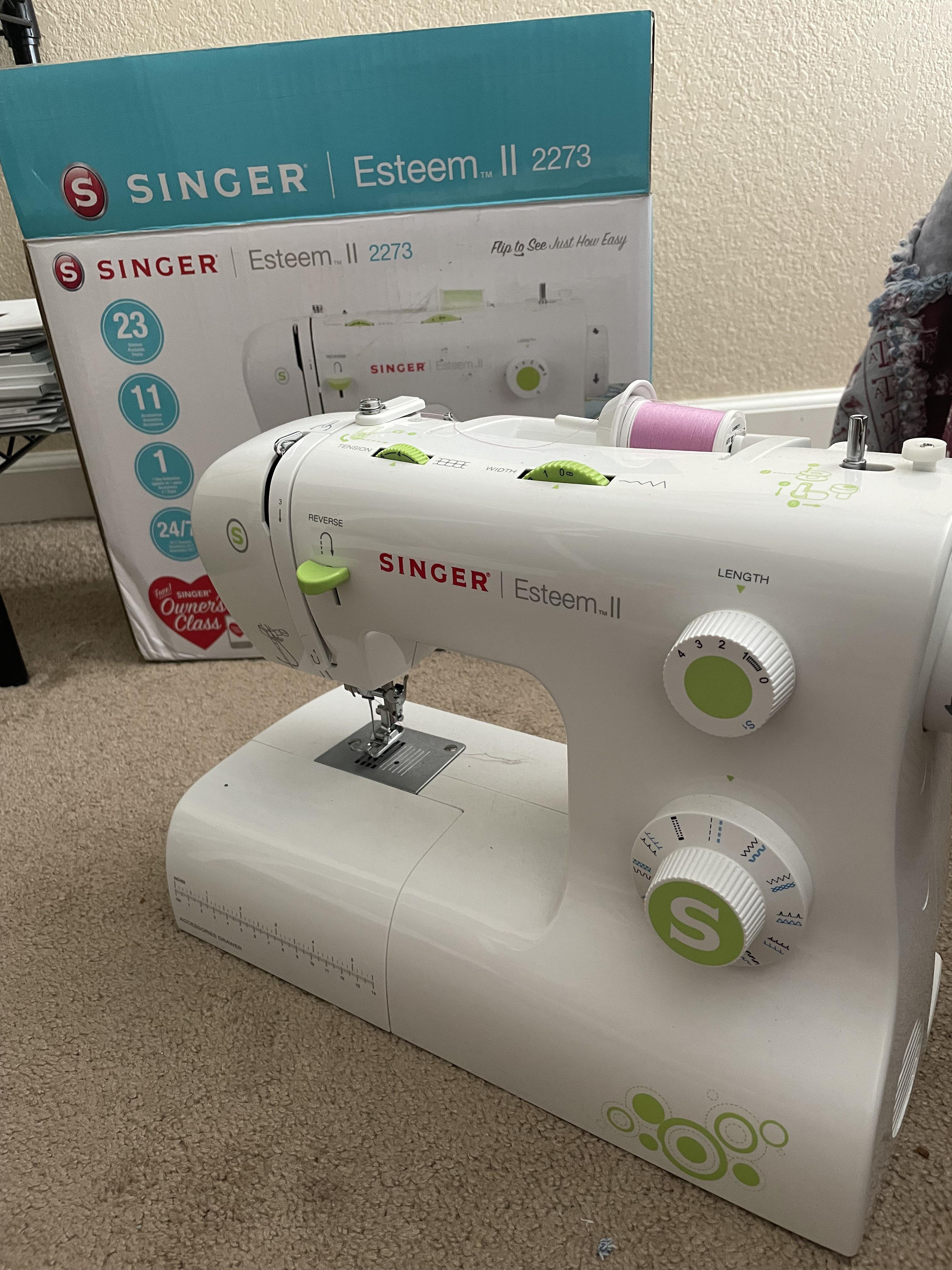 Selling Singer Esteem II sewing machine. Hardly used, will include
