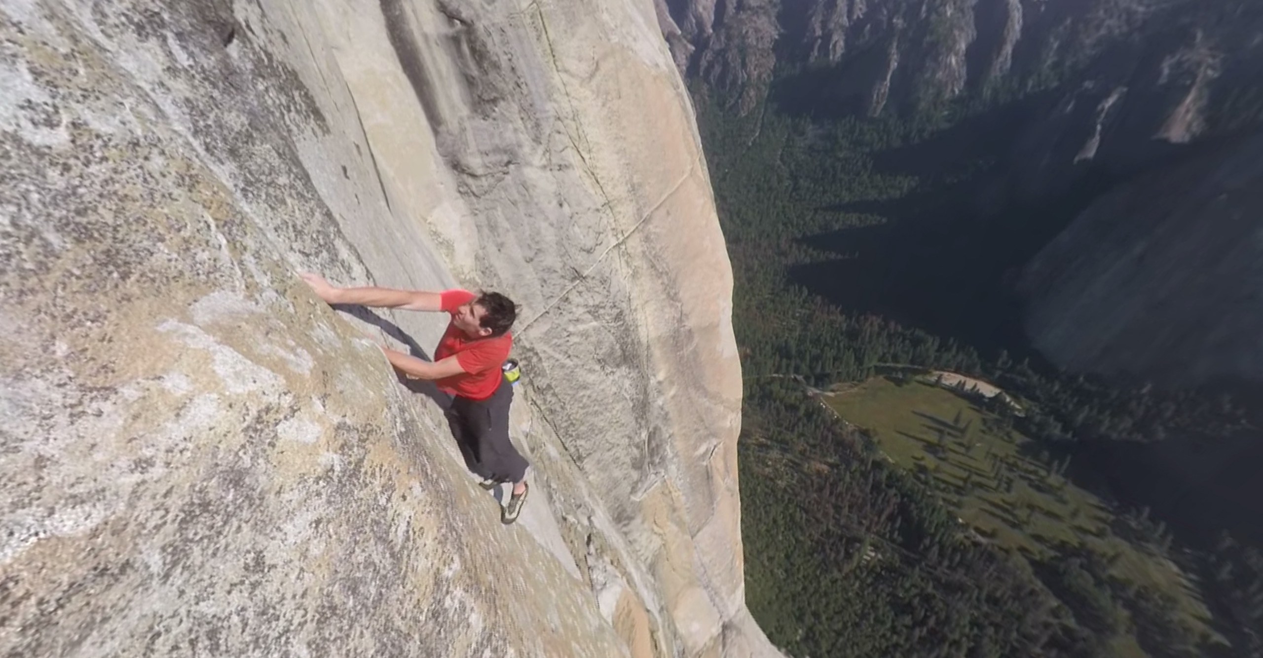 Alex Honnold on the razor's edge while free soloing El Capitan in