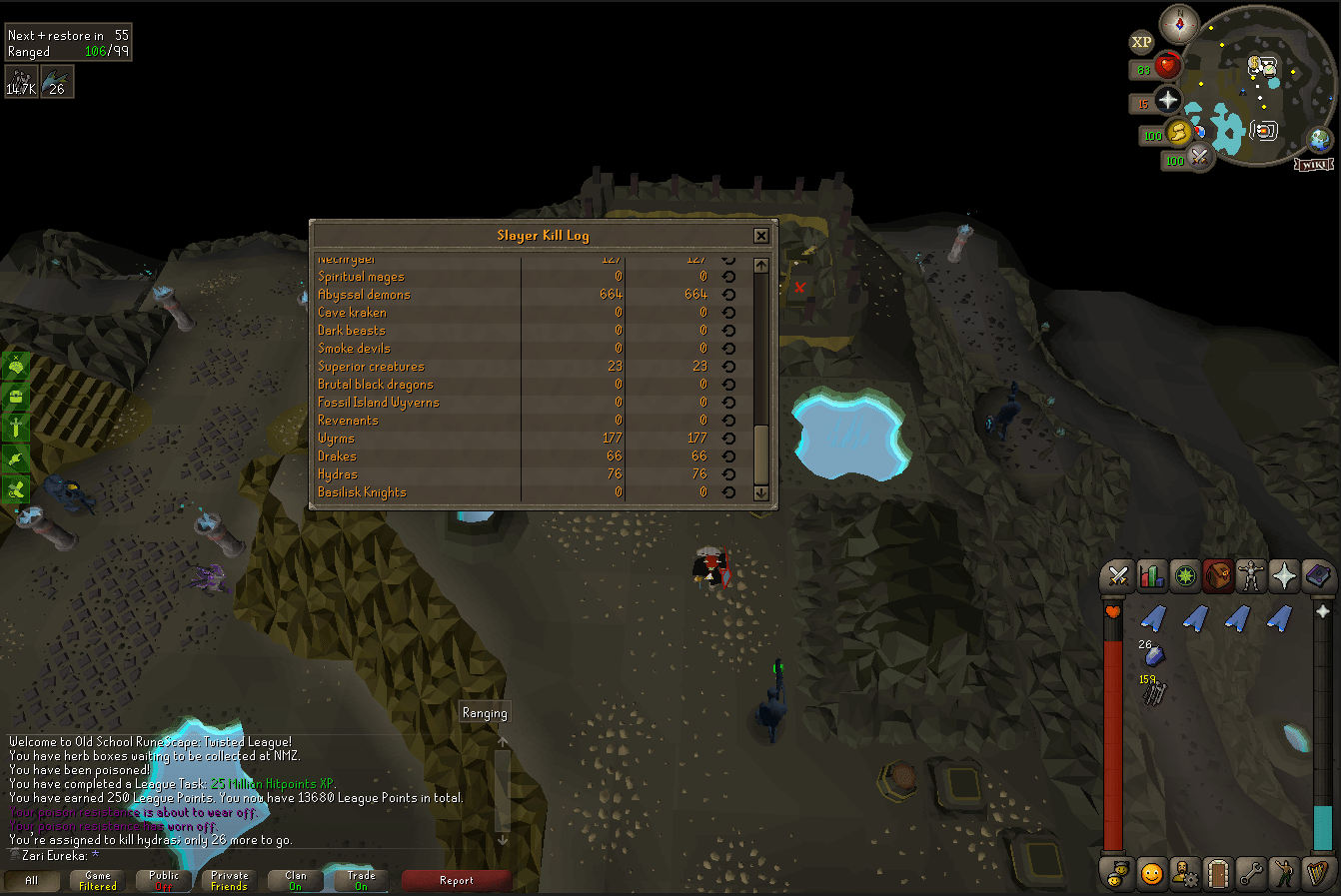 4 Blue Mystic Robe Bottoms 76kc Hydras Twisted League r/2007scape