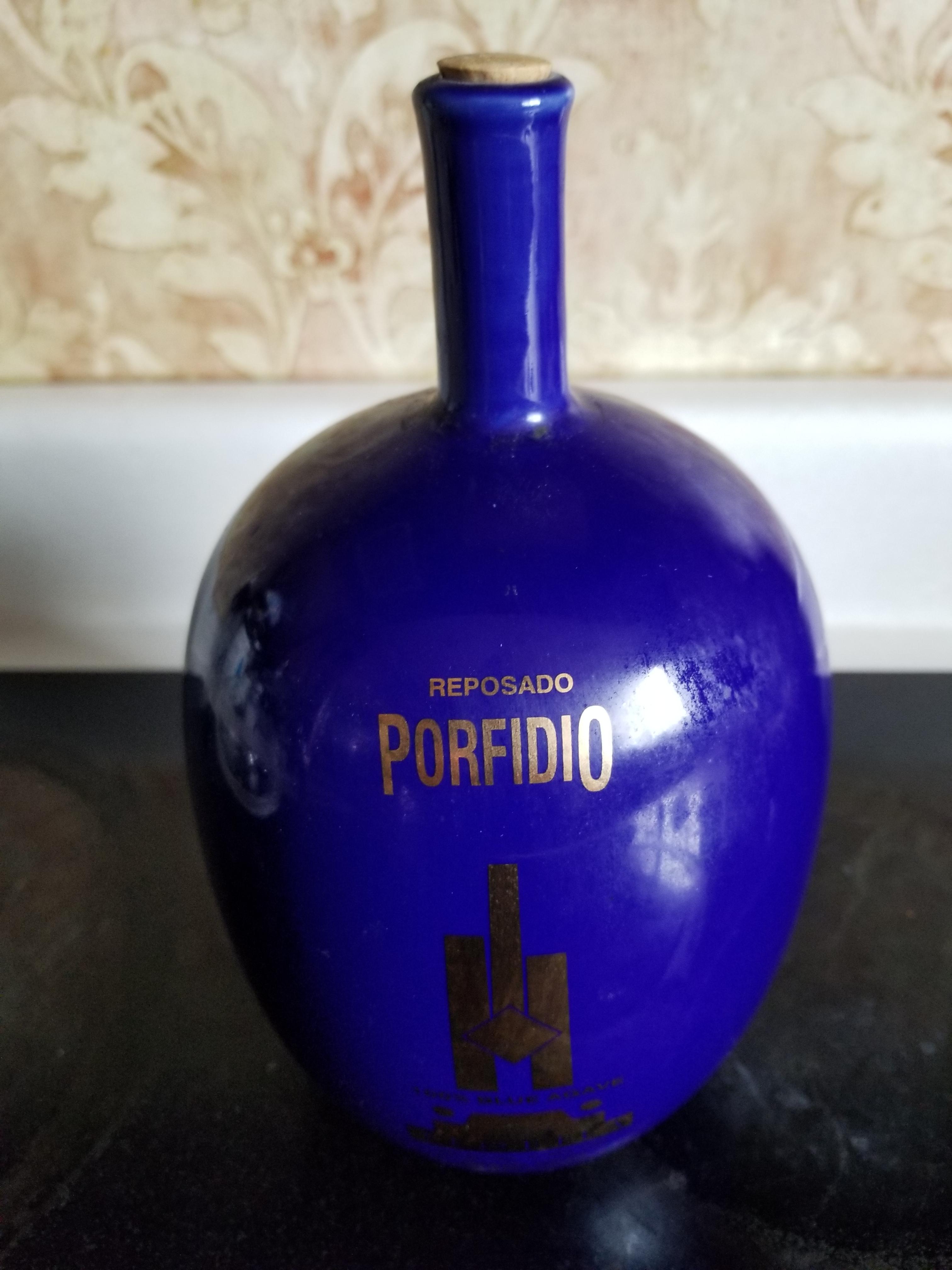 Blue Ceramic Reposado Portfido 1998/99 tequila
