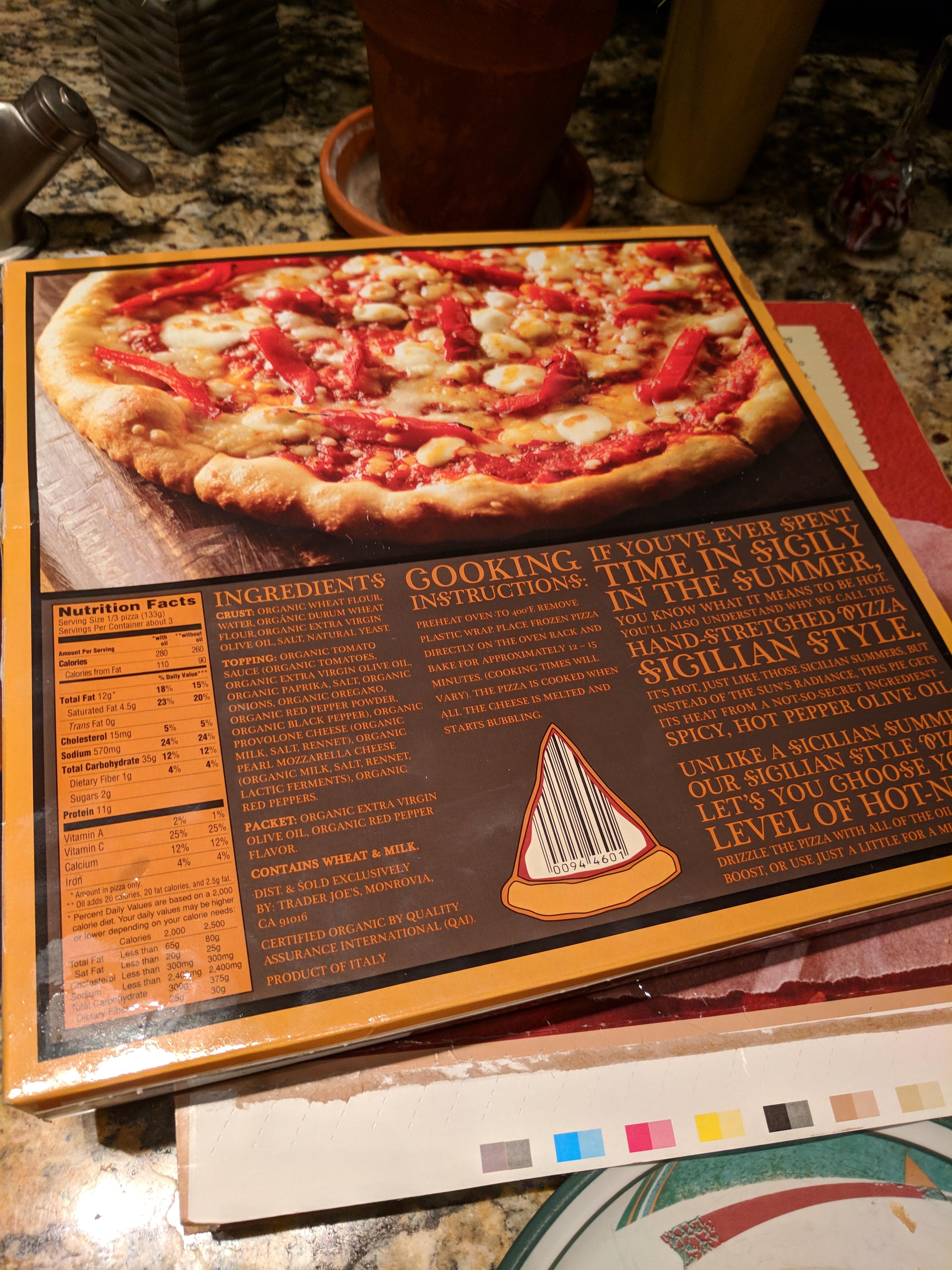 The barcode on the back of this frozen pizza is also a pizza r/mildlyinteresting