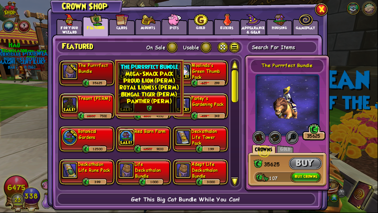 This is the worst item in the entire crown shop. 35k for mounts you can buy with gold?!? I don't