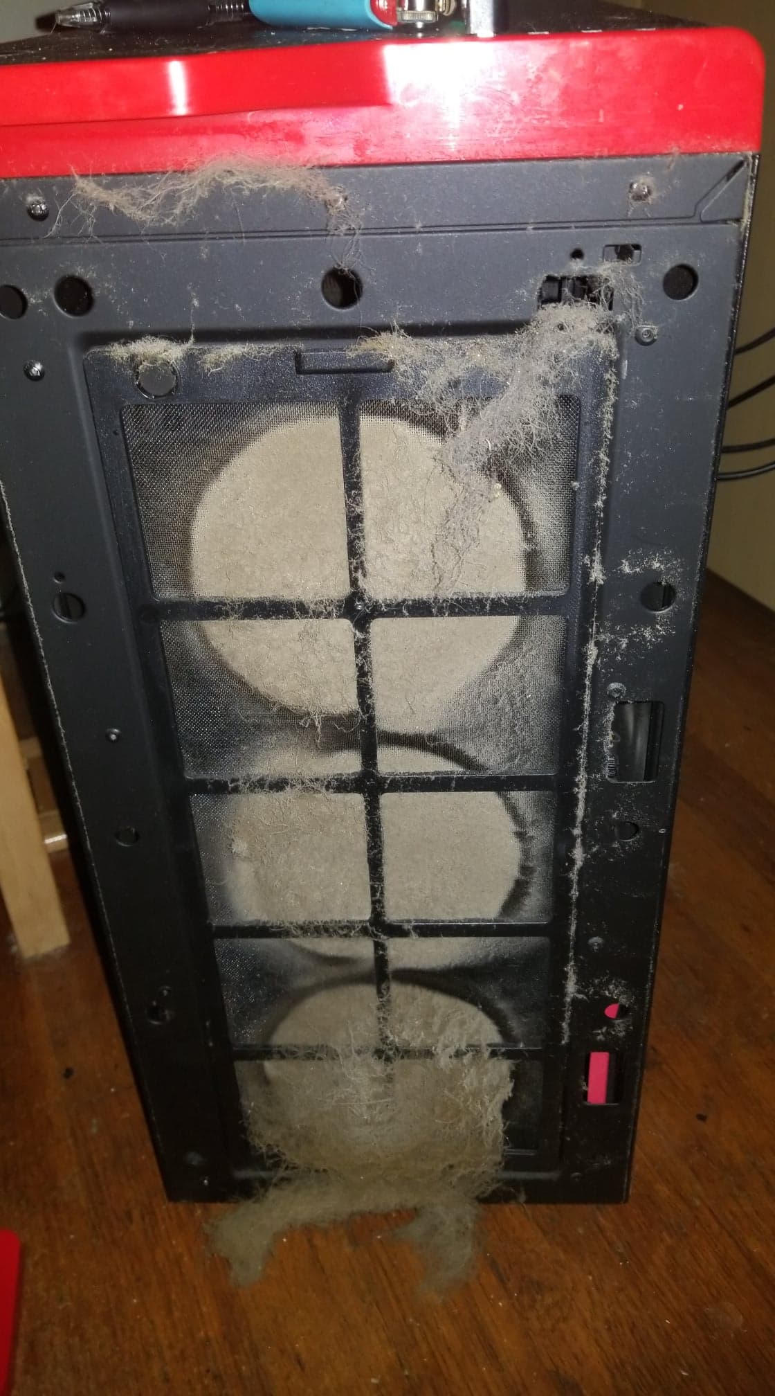 Was wondering why my case fans were making funny noises.. Was not