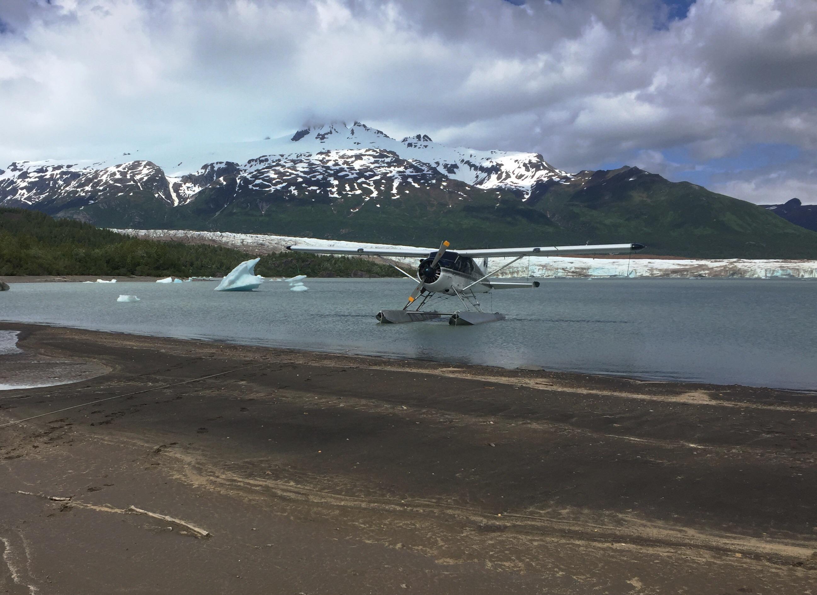 We flew into an unnamed glacier lake in Alaska this summer r/aviation