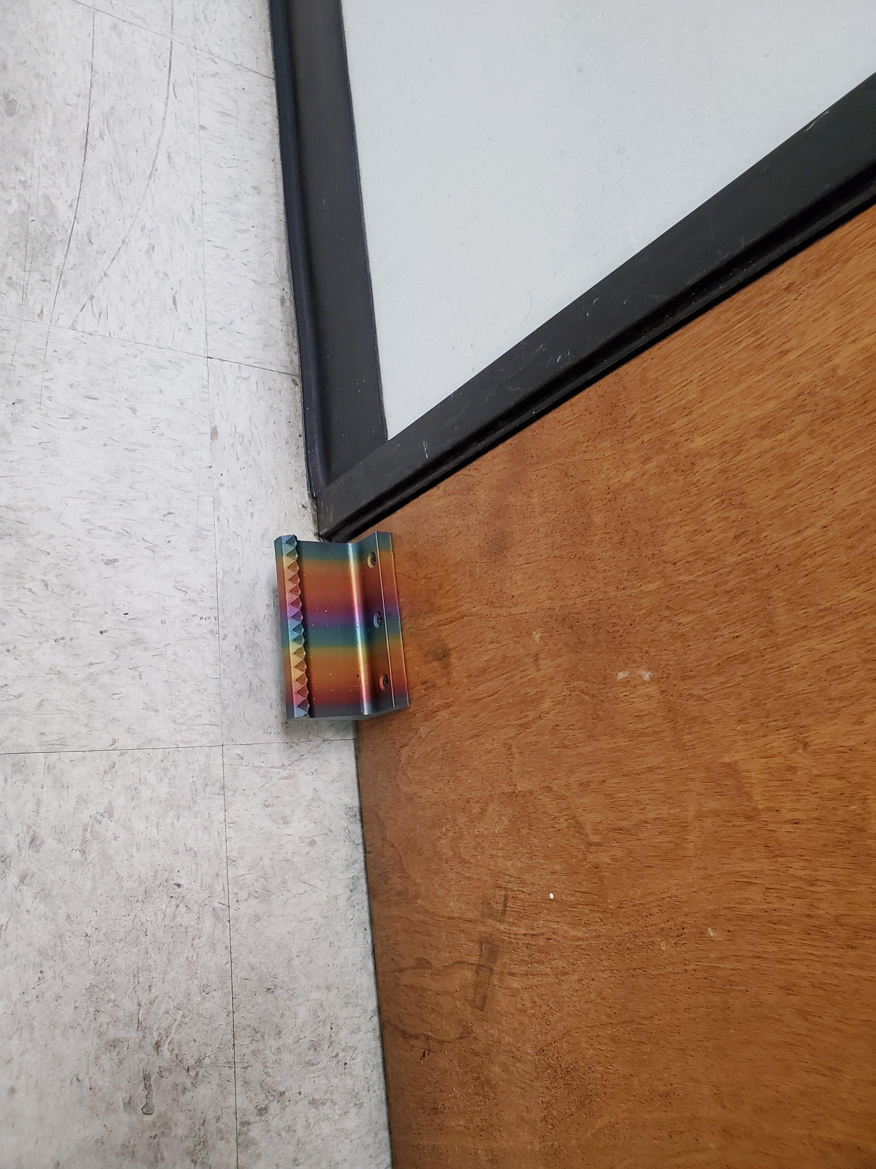 Newest part install RGB foot handles for bathroom door at work r
