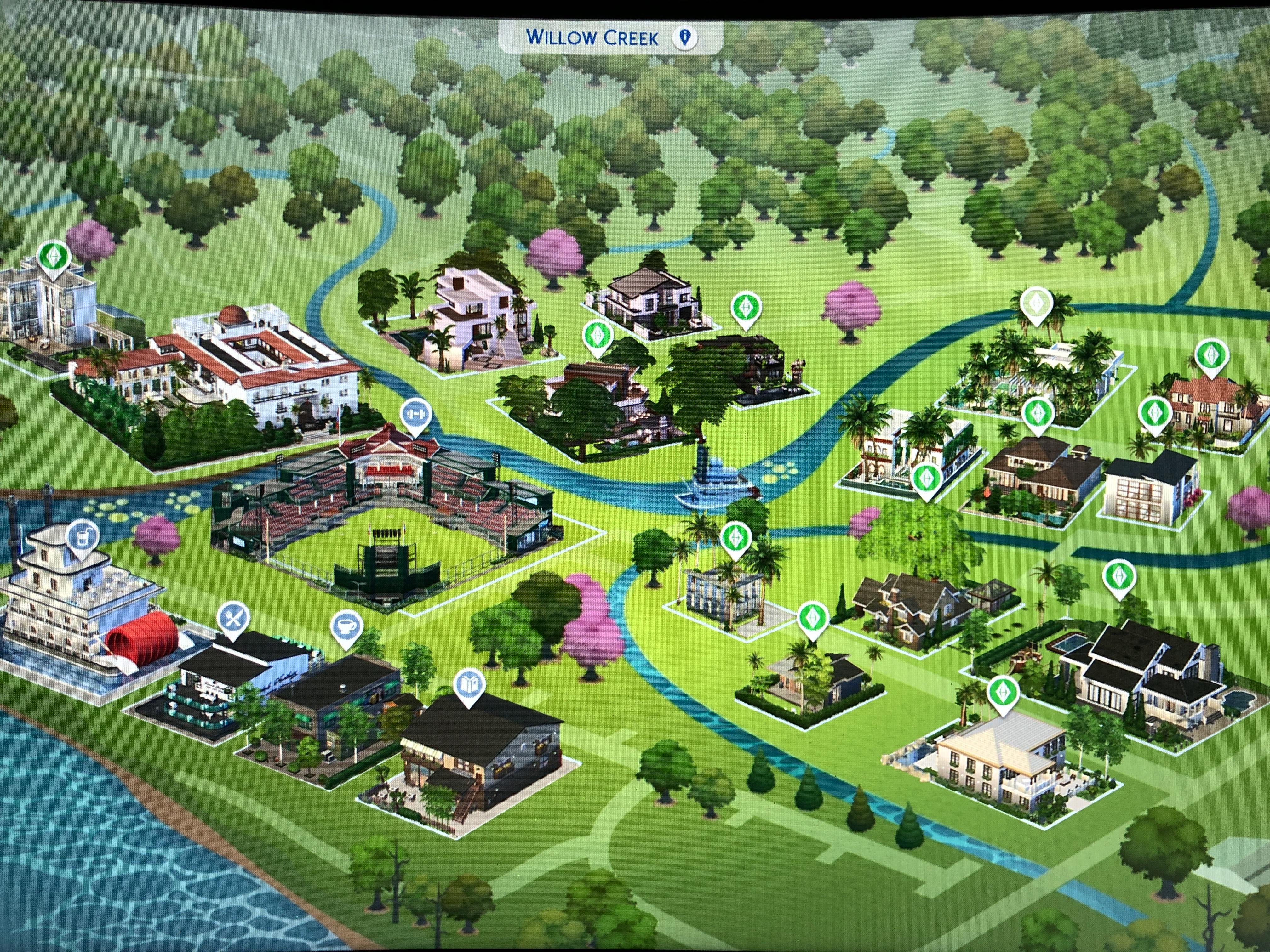 Sims 4 Willow Creek Lot Names