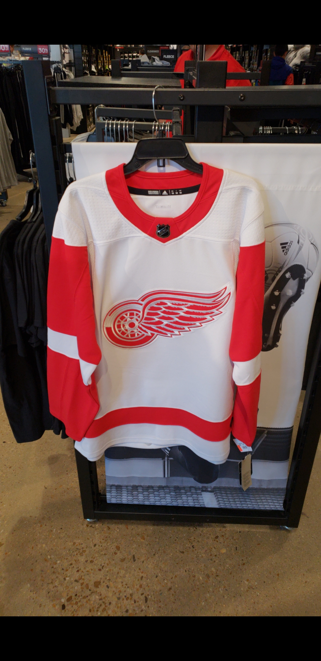 It's not every day you find an NHL jersey in the Adidas Outlet. Let