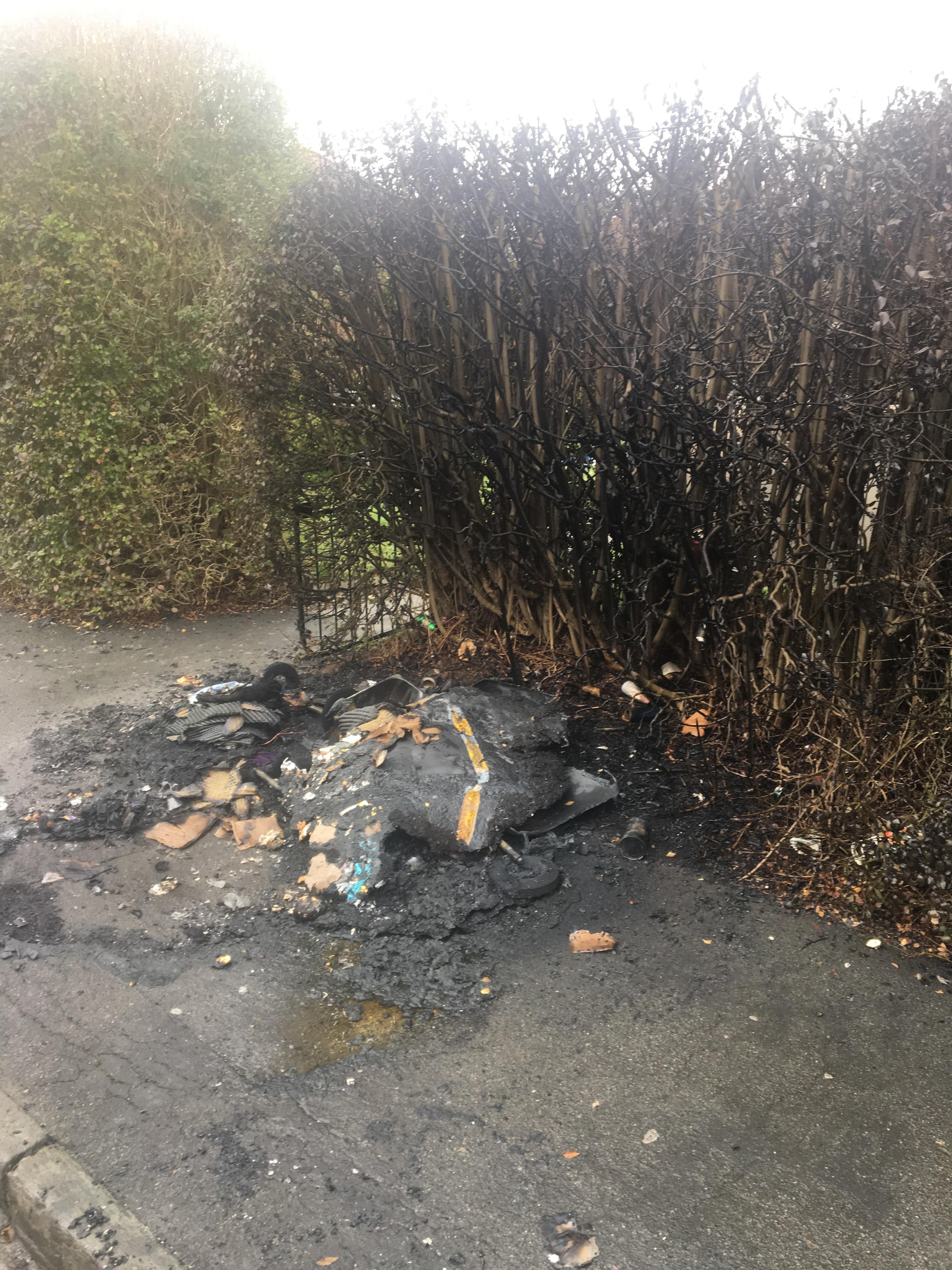 Black bin set on fire!? r/bristol