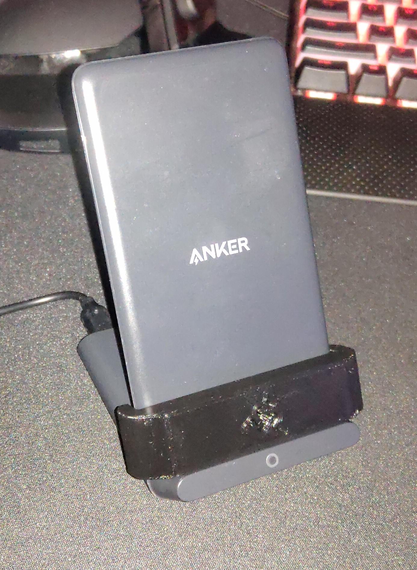 Designed and 3d printed a riser (for razer phone 2) so I can wirelessly