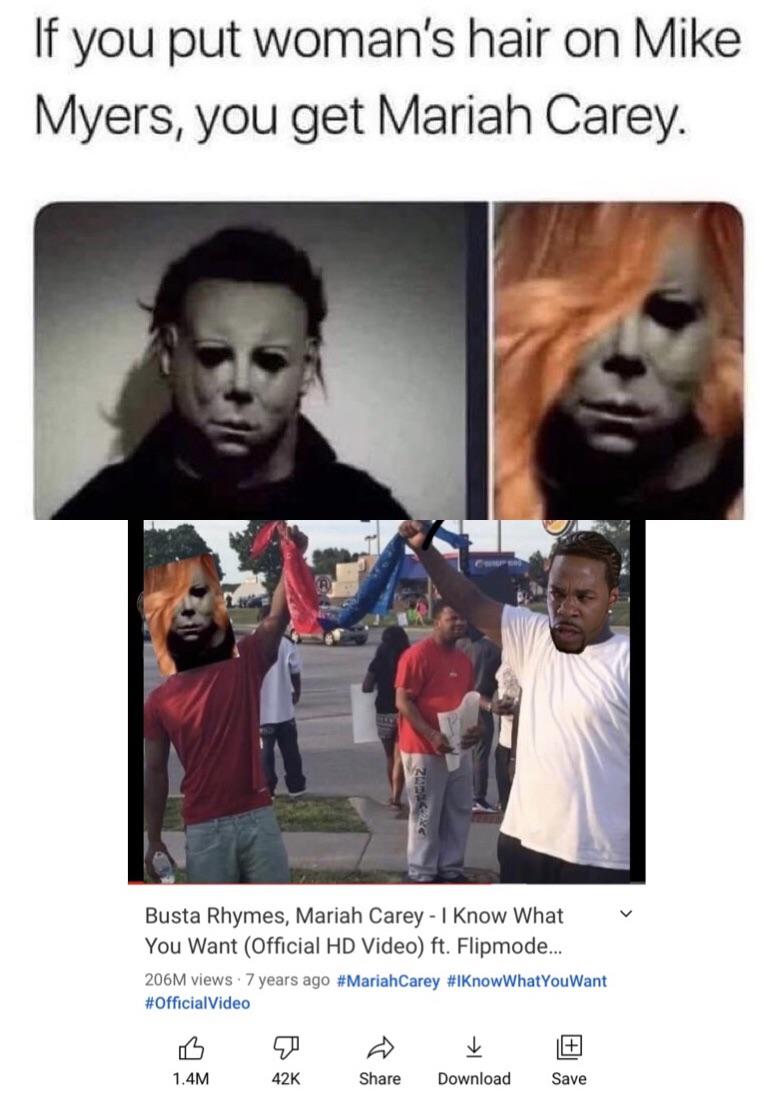 Mariah Carey has been Michael Myers this whole time?! That means he