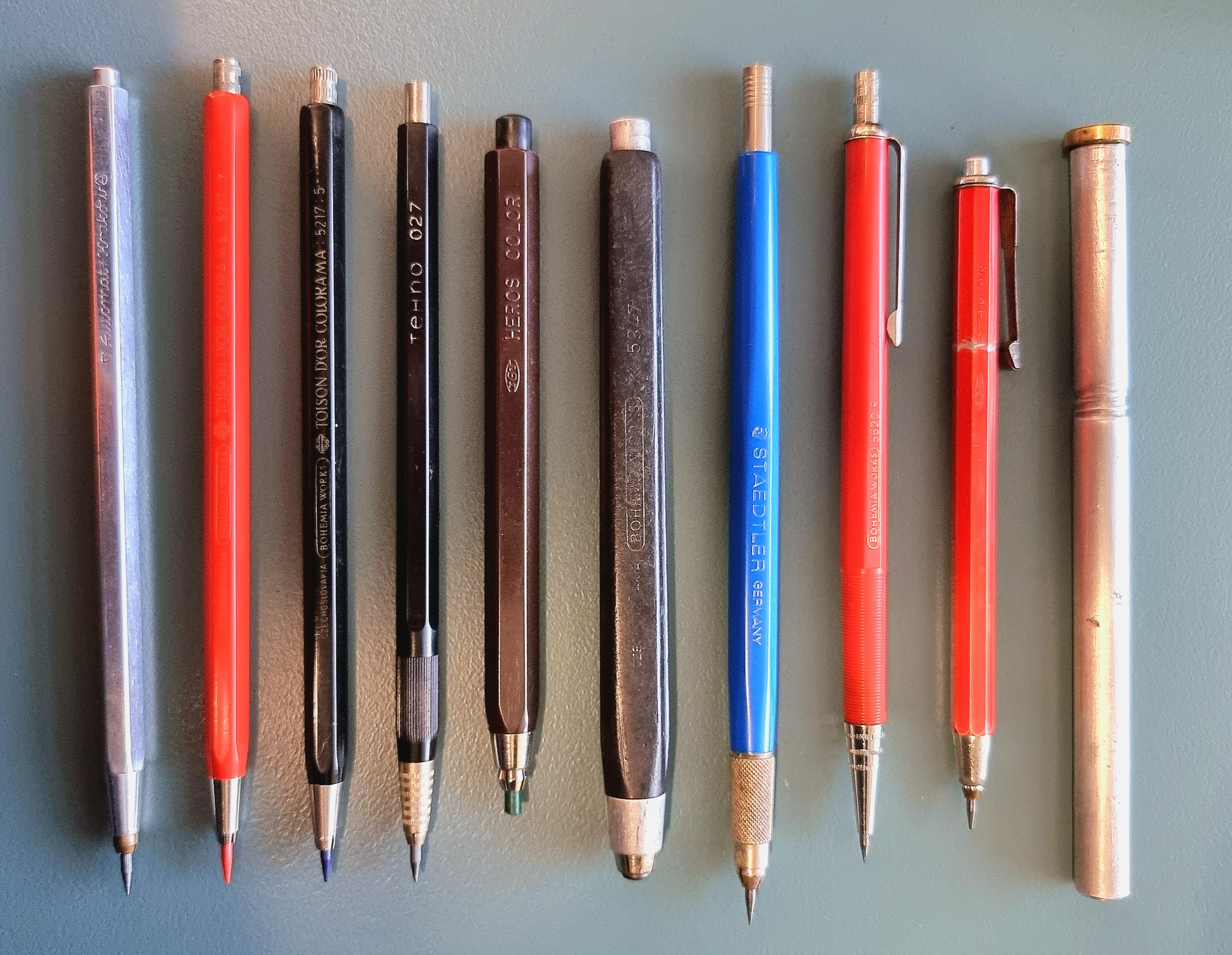 Even more from my collection of vintage lead holders r/mechanicalpencils