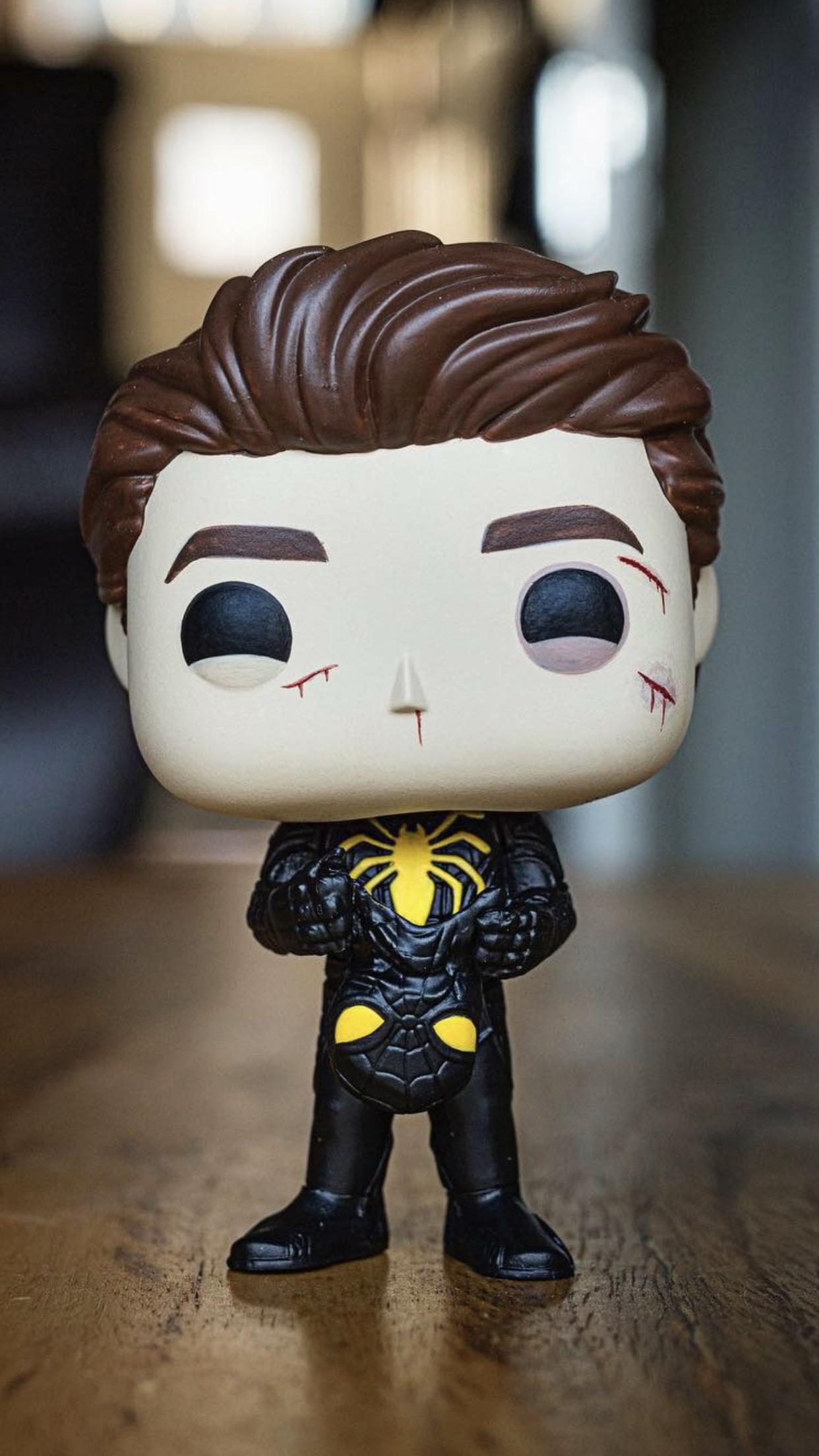 Custom Anti Ock suit Funko pop by Abbernaffy customs SpidermanPS4