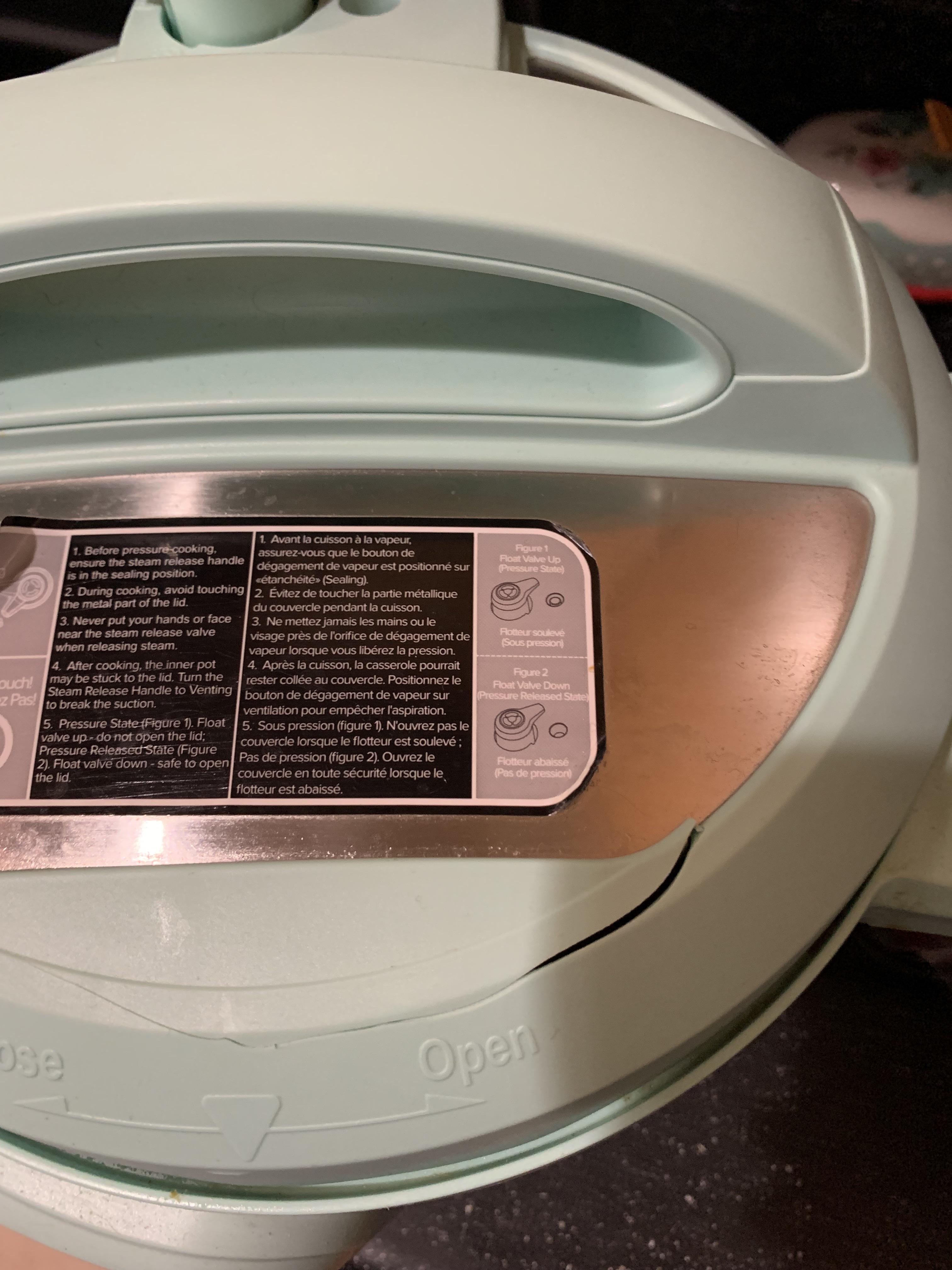 Cracked lid r/instantpot