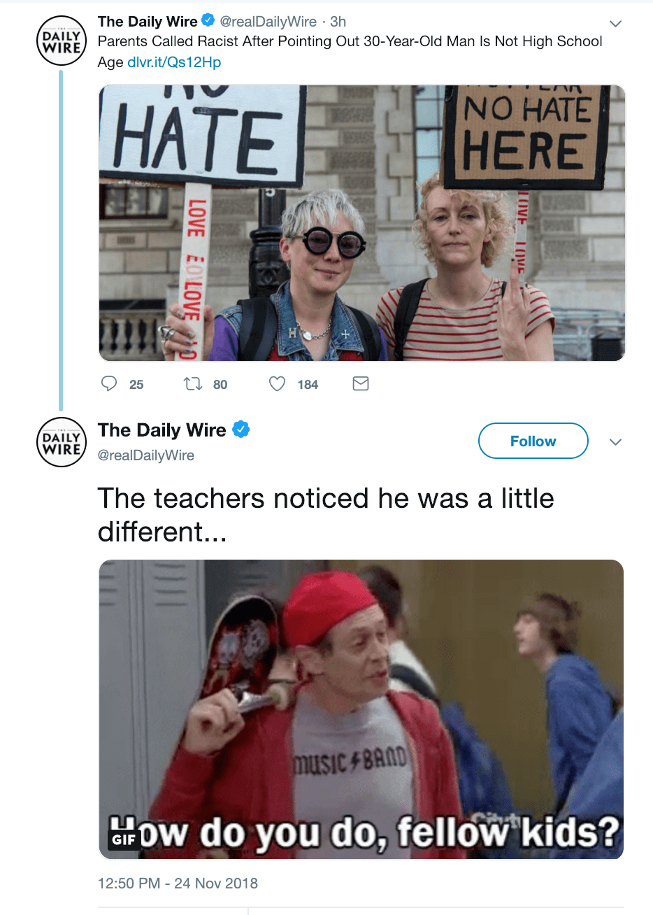 The Daily Wire thinks they're catching on FellowKids
