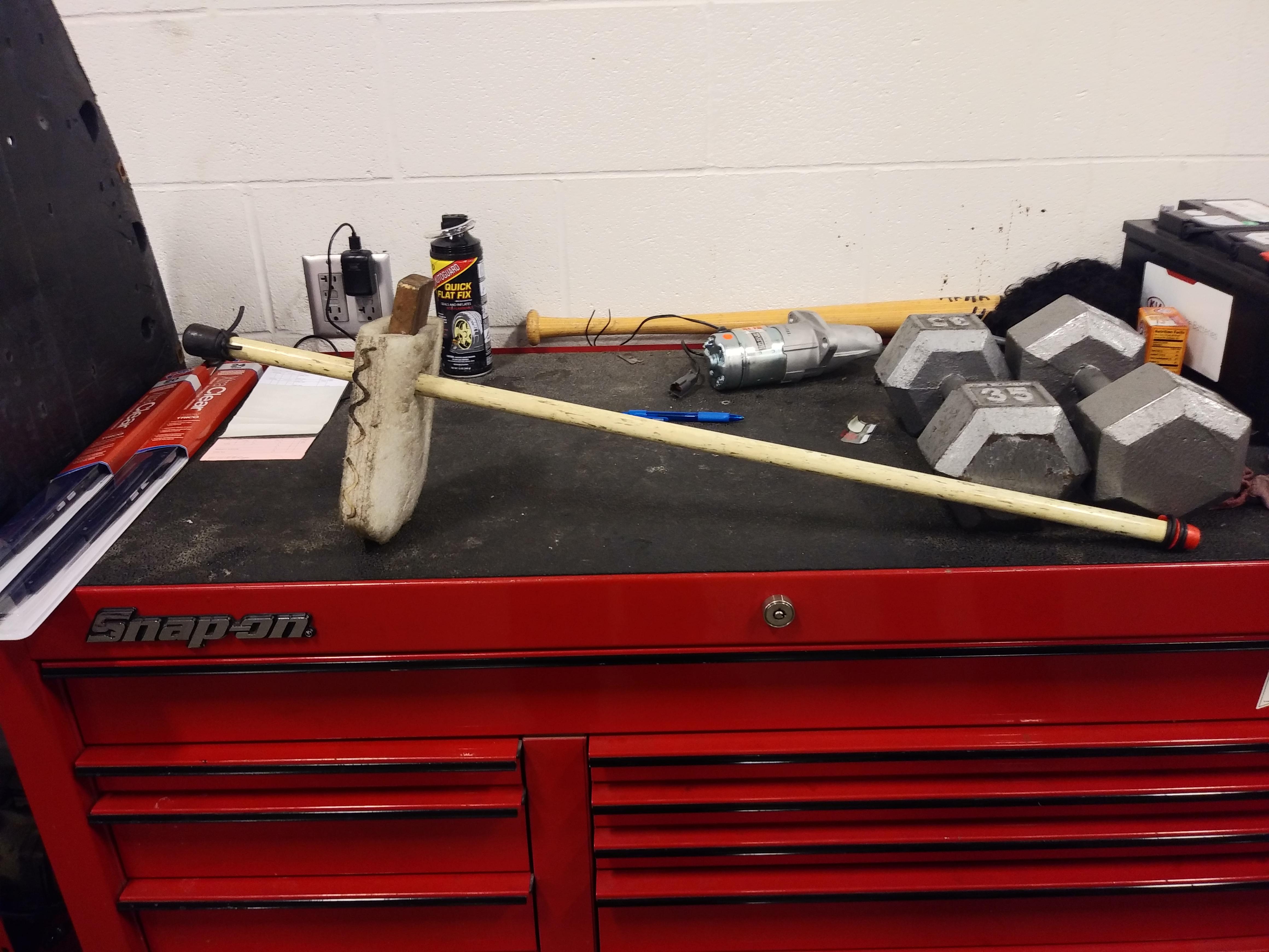 When you get tired of everyone using the 1 brake pedal depressor. You