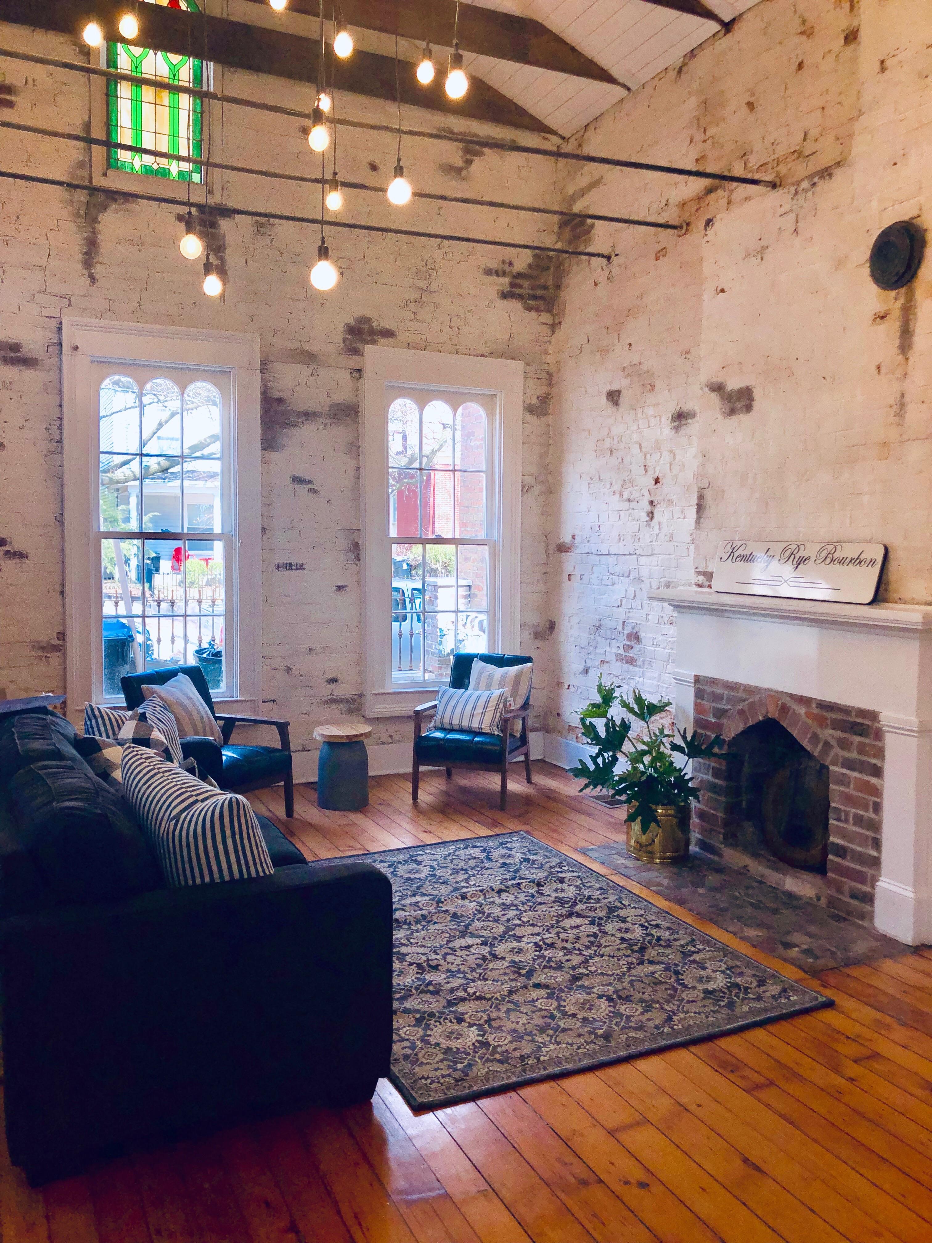 A new Airbnb we’re setting up in downtown Louisville, KY 200 year old