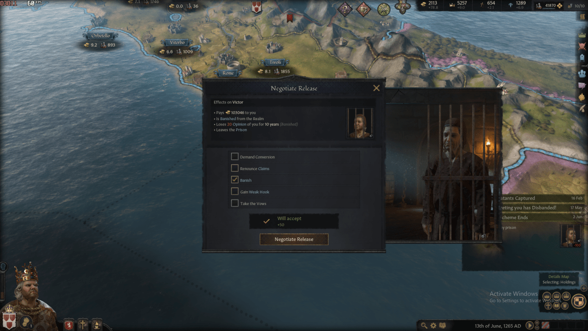 Turns out it's possible to Conquer Rome from the Pope and take all of