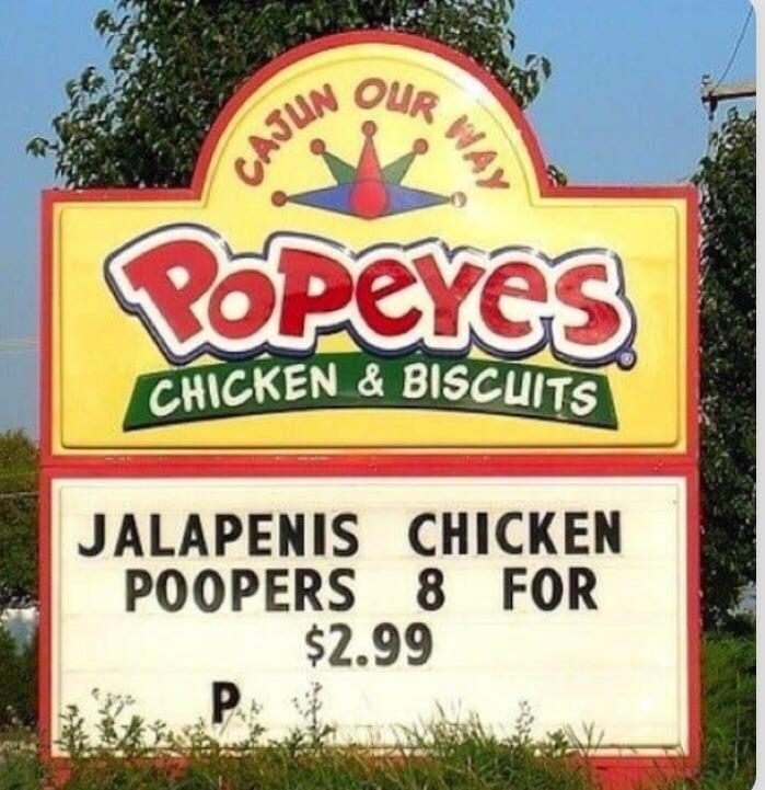 Never trust chicken that Louisiana fast r/funny