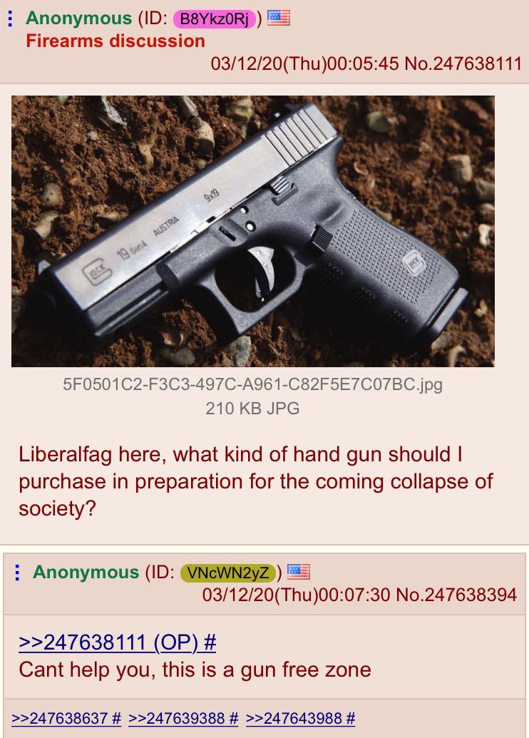 anon needs a gun 4chan