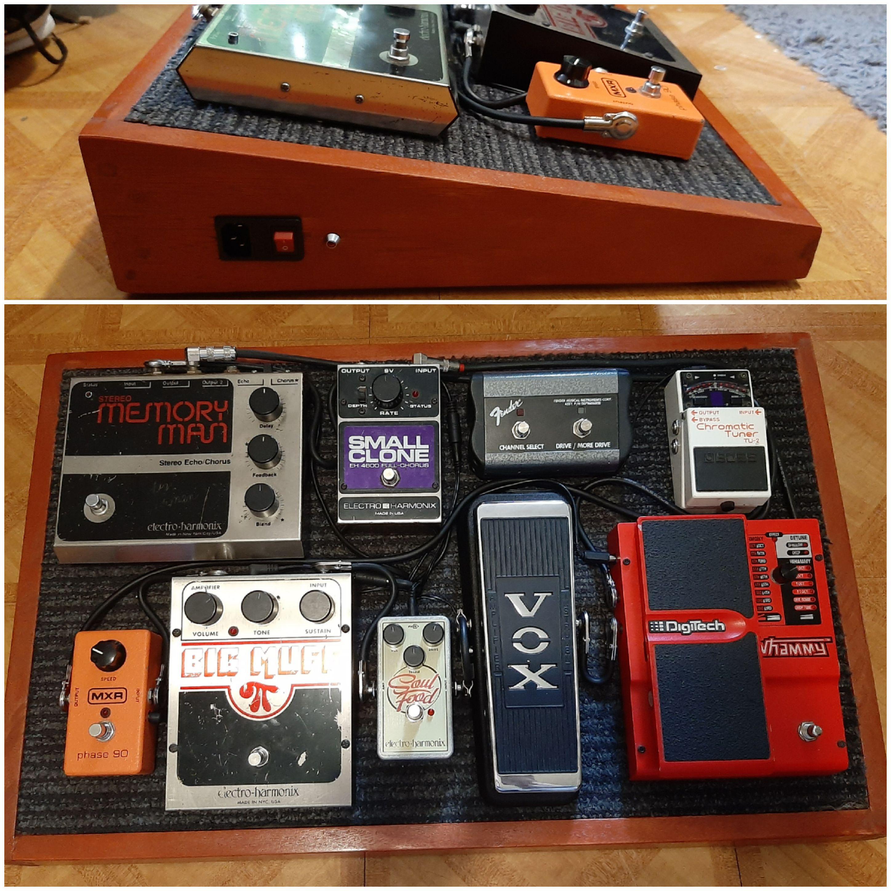 My boyfriend's completed project. Power supply mounted underneath r