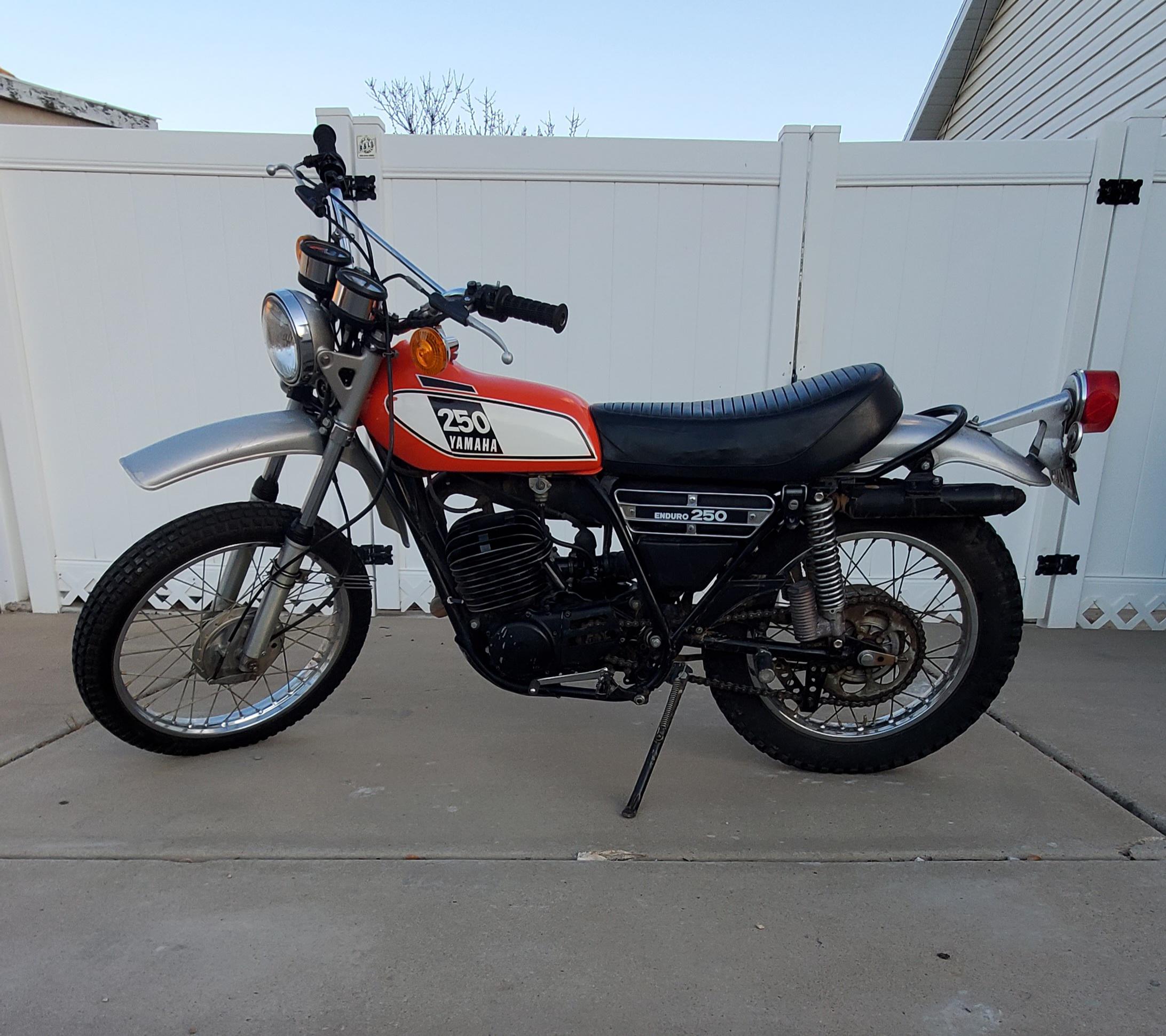 Finally joined the club! 1976 Yamaha DT250. All original, even the