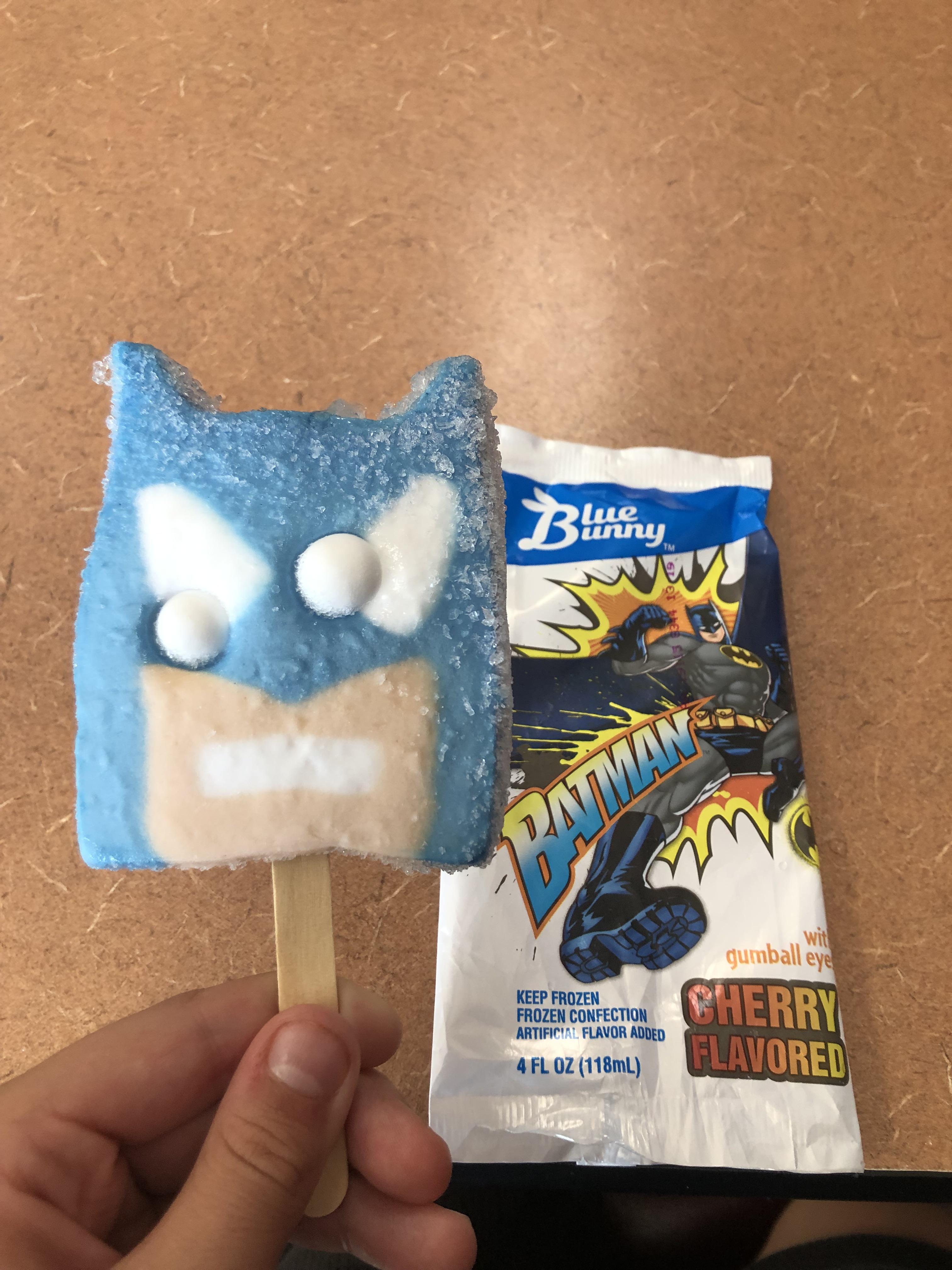 Batman Ice Cream bar. (this is the worst one i've had so far by looks