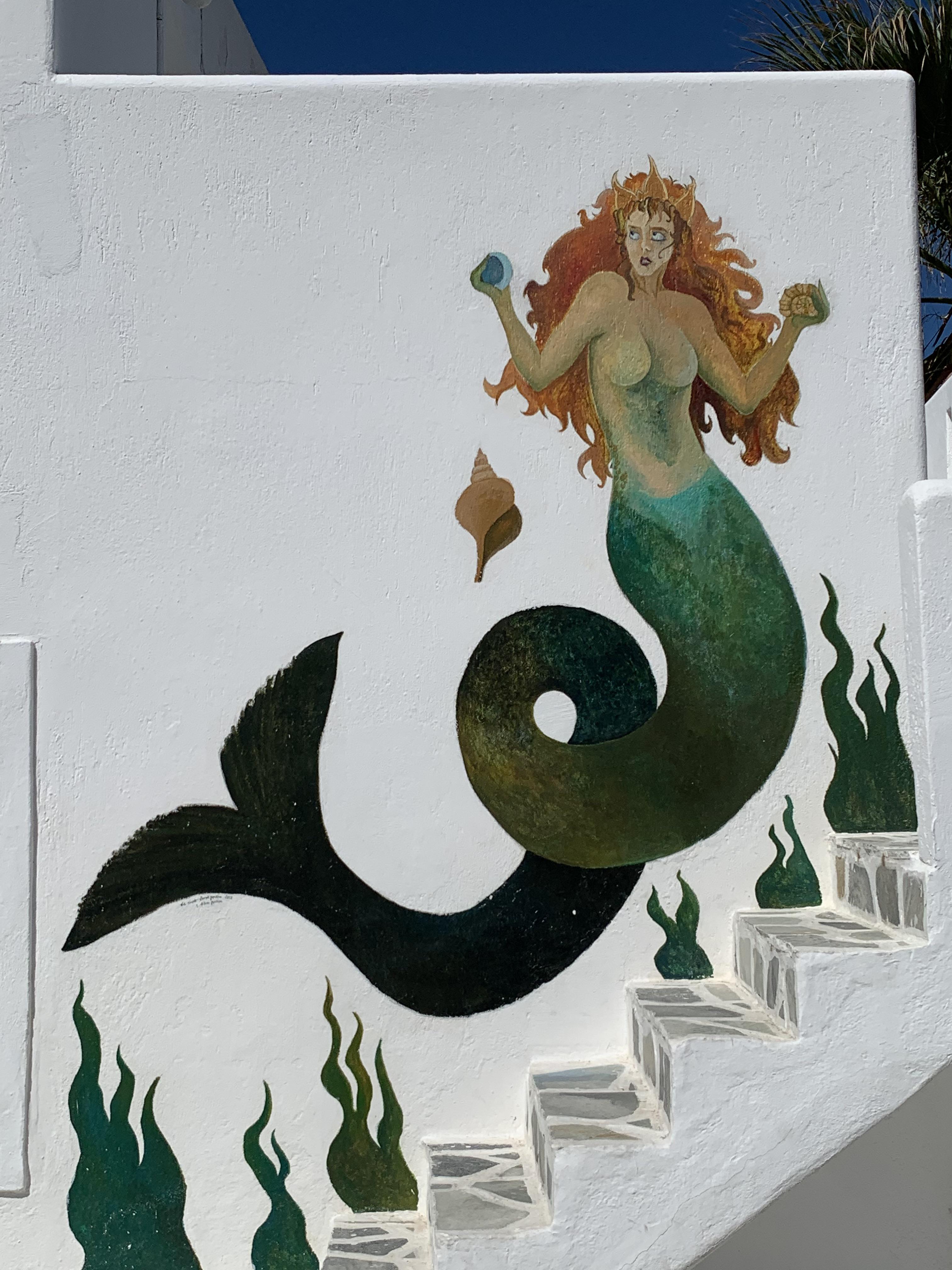Painted mermaid in Greece r/mermaids